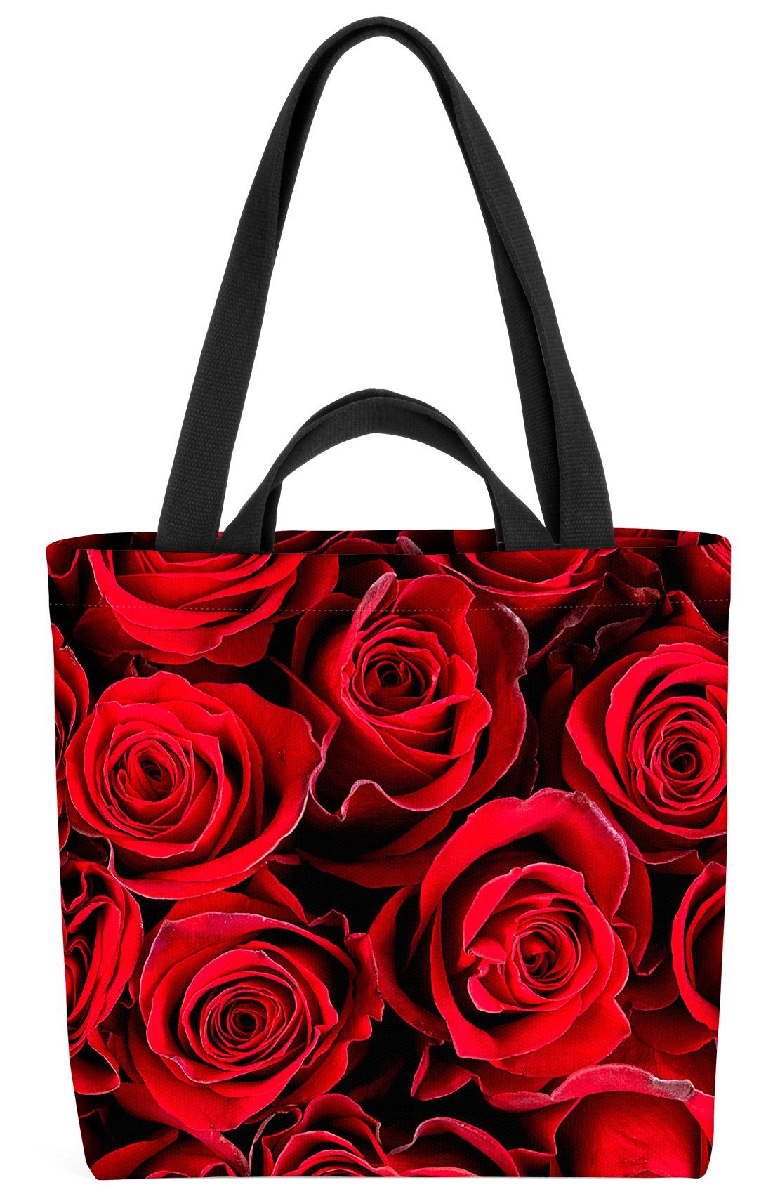VOID Henkeltasche (1-tlg), Valentinstag Liebe Rosen Deko muttertag valentinstag elegant blumen b