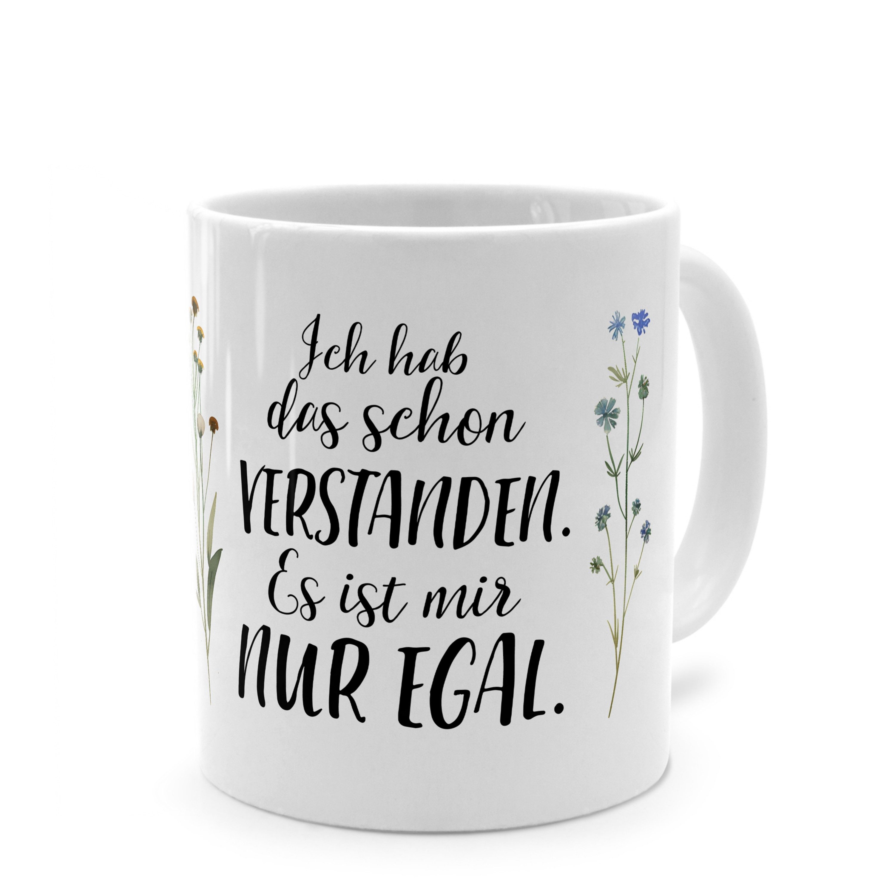 PhotoFancy Tasse mit lustigem Spruch 'Egal' - Sprüchetasse mit Humor, Tasse Standard - Weiß