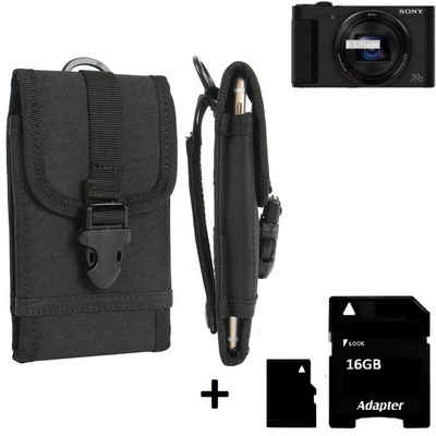 K-S-Trade Kameratasche für Sony Cyber-shot DSC-HX90, Kameratasche Gürteltasche Outdoor Gürtel Tasche Kompaktkamera +