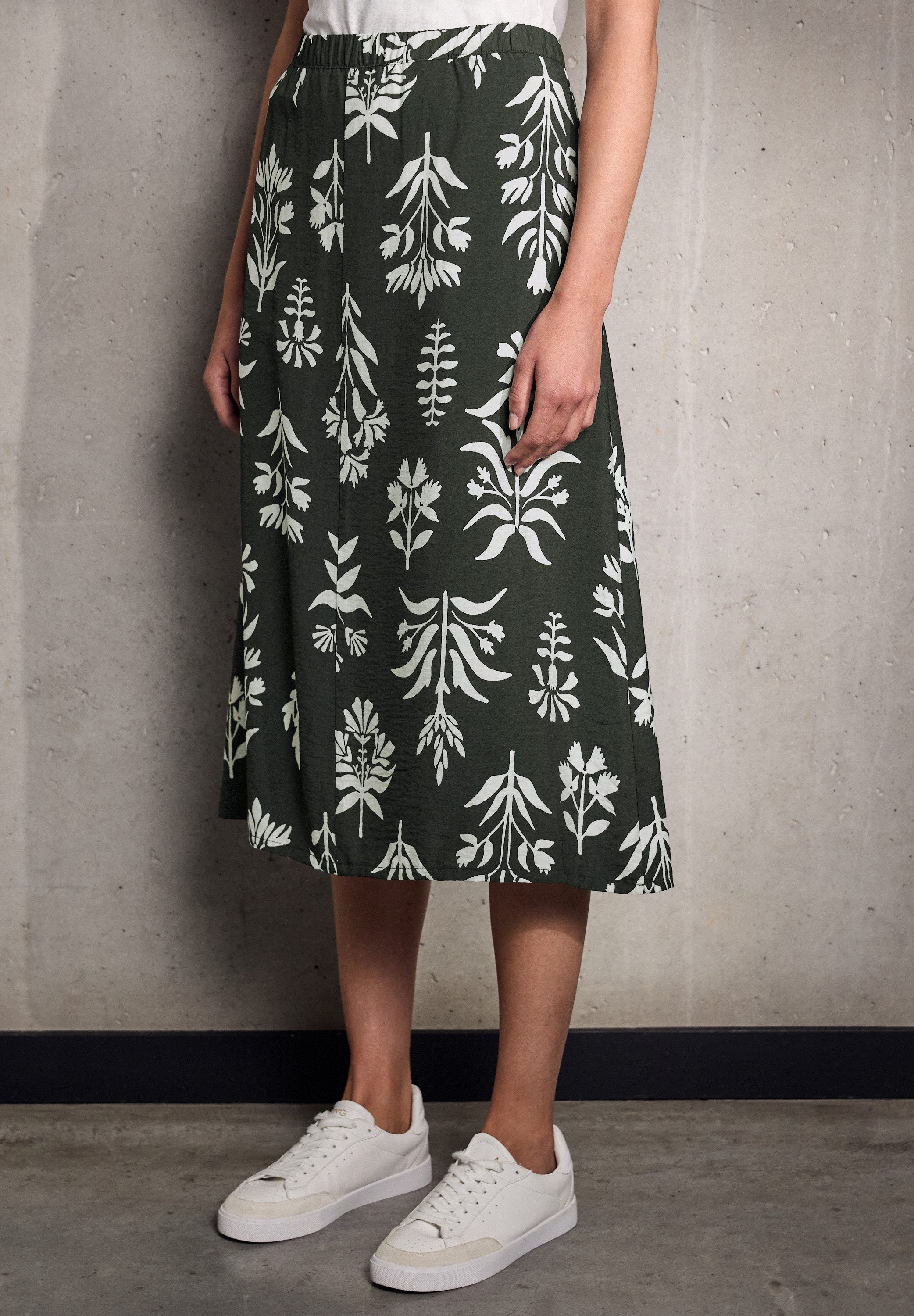 STREET ONE STUDIO Maxirock mit Elastikbund