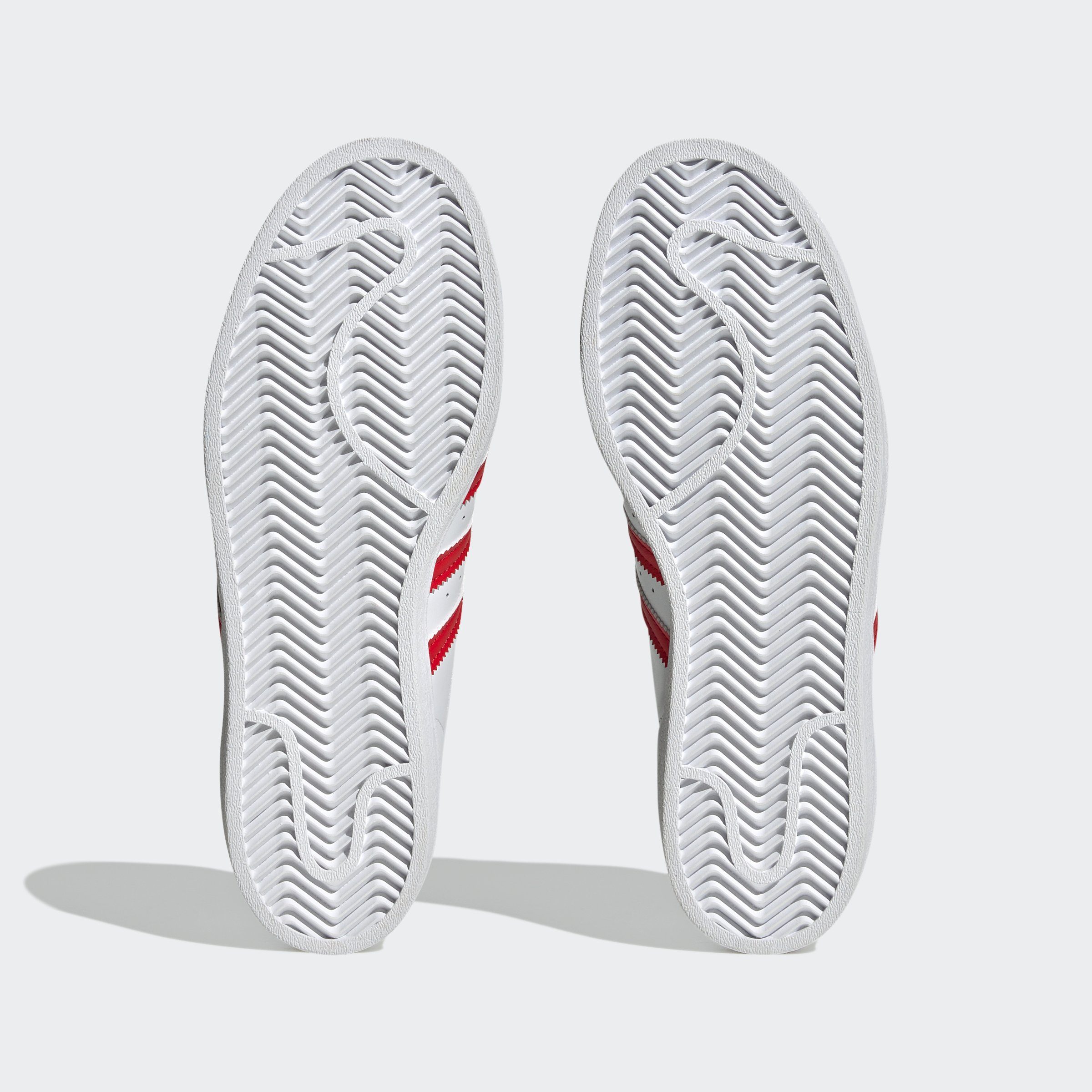 / adidas Originals White Gold Sneaker / Better SUPERSTAR Scarlet Metallic Cloud