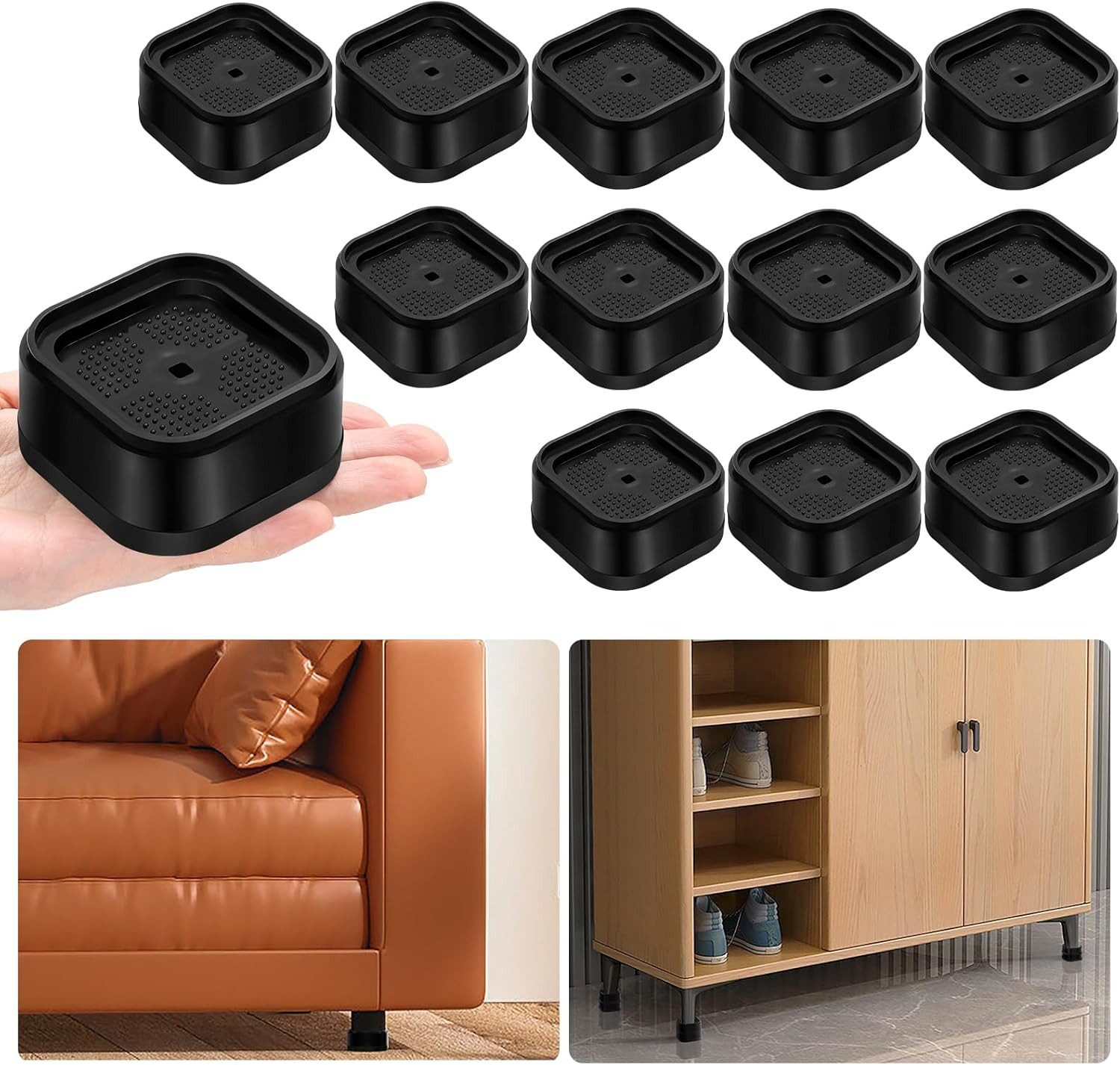 Kaket Erhöhungs-Set Möbelerhöher Stapelbare Möbelerhöhungen, Verstellbare günstig online kaufen