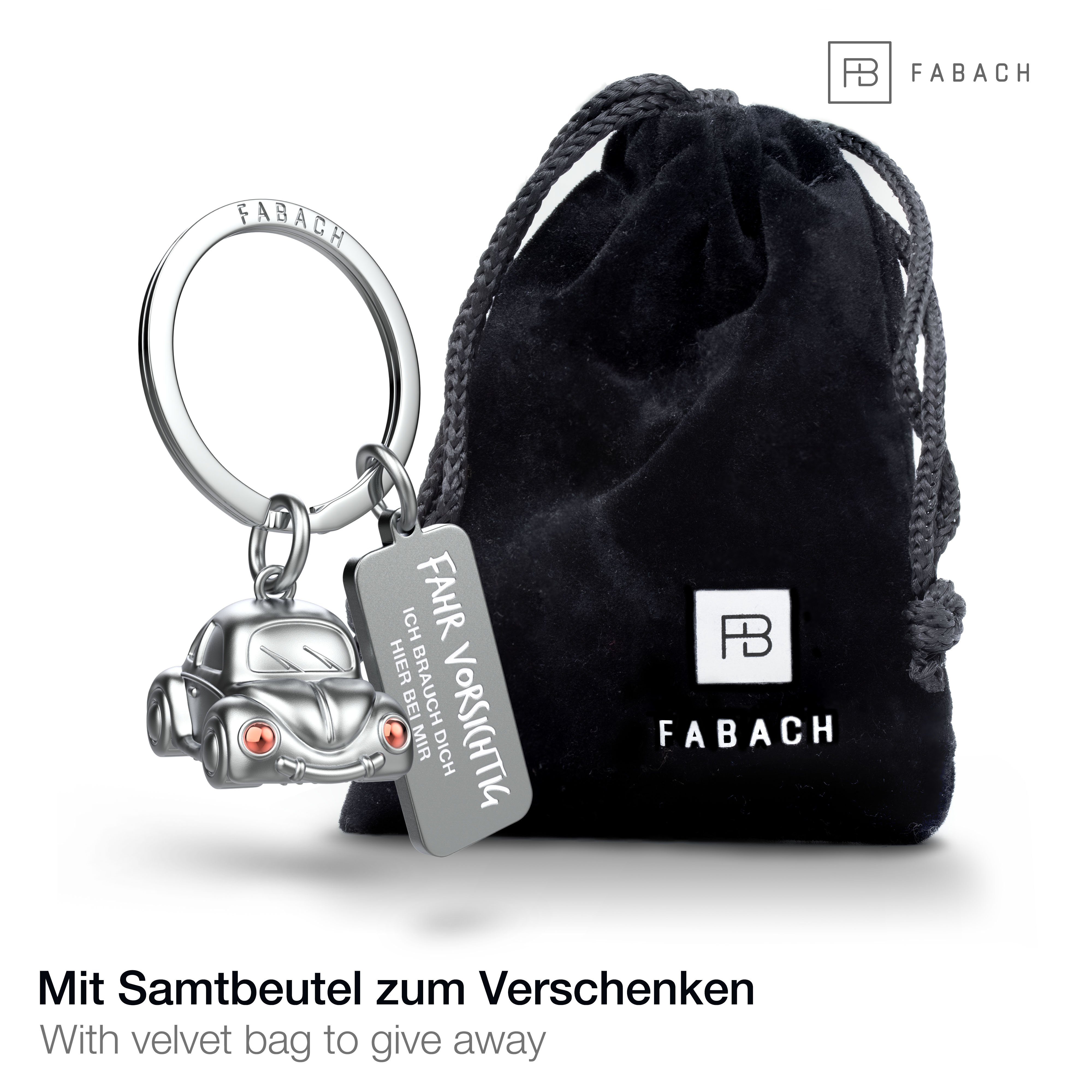 FABACH Schlüsselanhänger Miniatur Auto "Car" - Glücksbringer mit Gravur "Fa günstig online kaufen