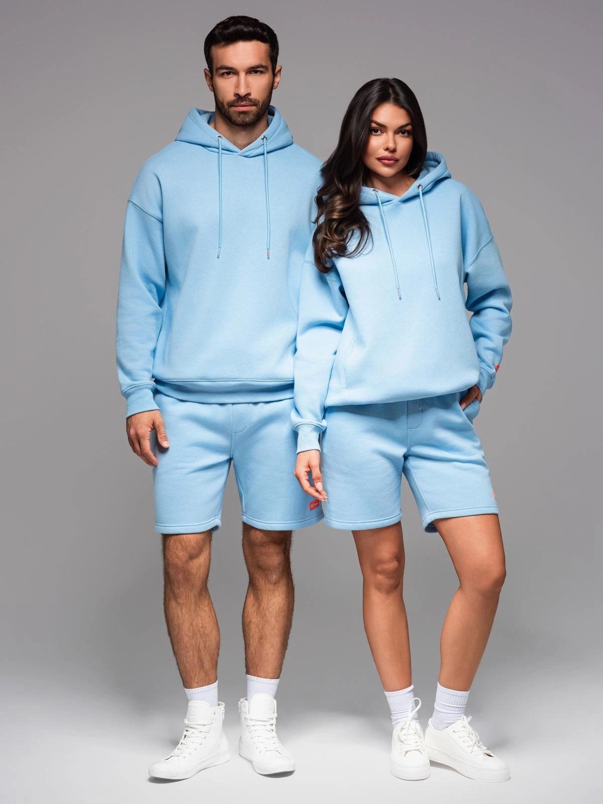 OMBRE Sweatanzug Unisex Hoodie-Set mit Shorts günstig online kaufen