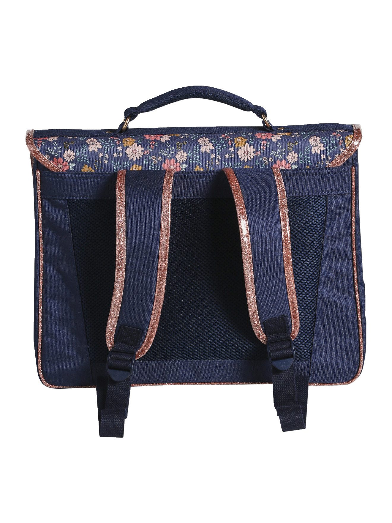 vertbaudet Schulrucksack Mädchen-Set: Schultasche & Federmappe FLOWERS