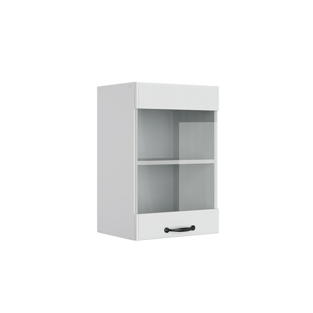 Vicco Glashängeschrank R-Line, Weiß Landhaus/Weiß, 40 günstig online kaufen