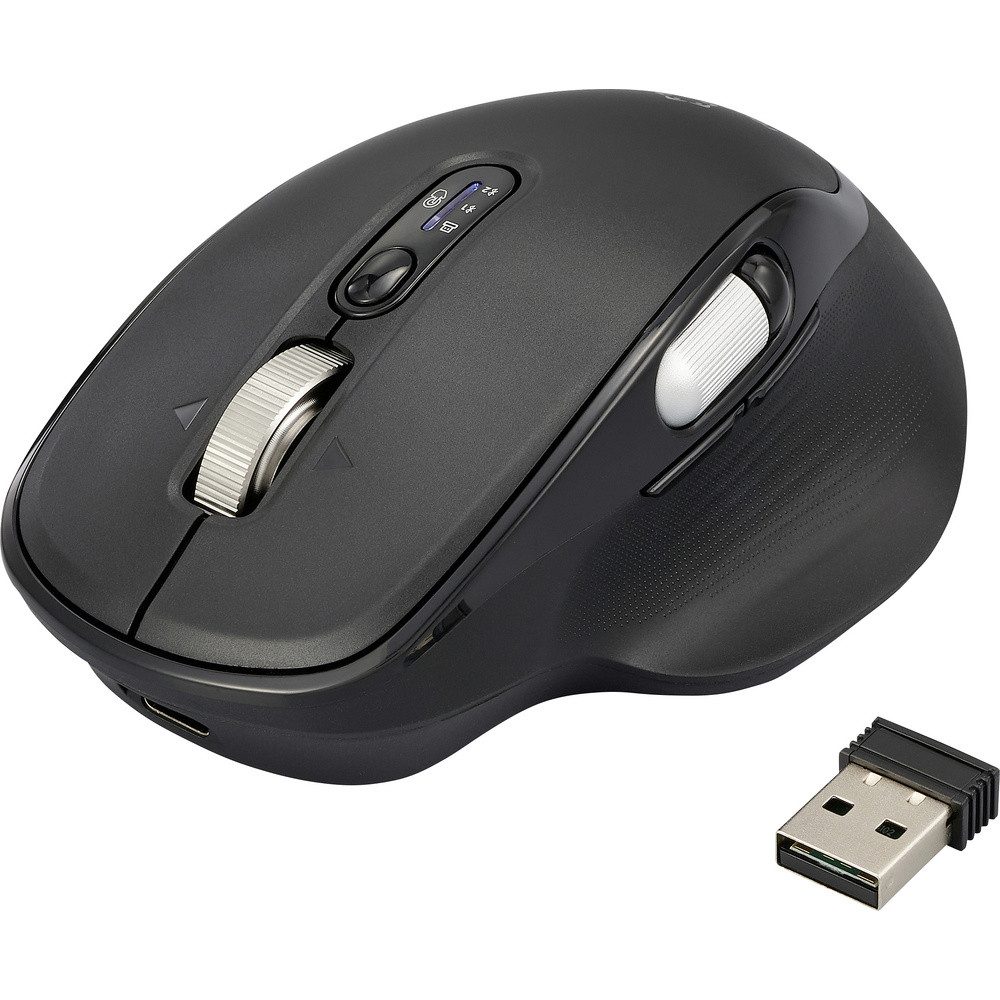 Renkforce Renkforce RF-WM-220 Maus Kabellos, Bluetooth® Größe: M/L Optisch Sch Mäuse