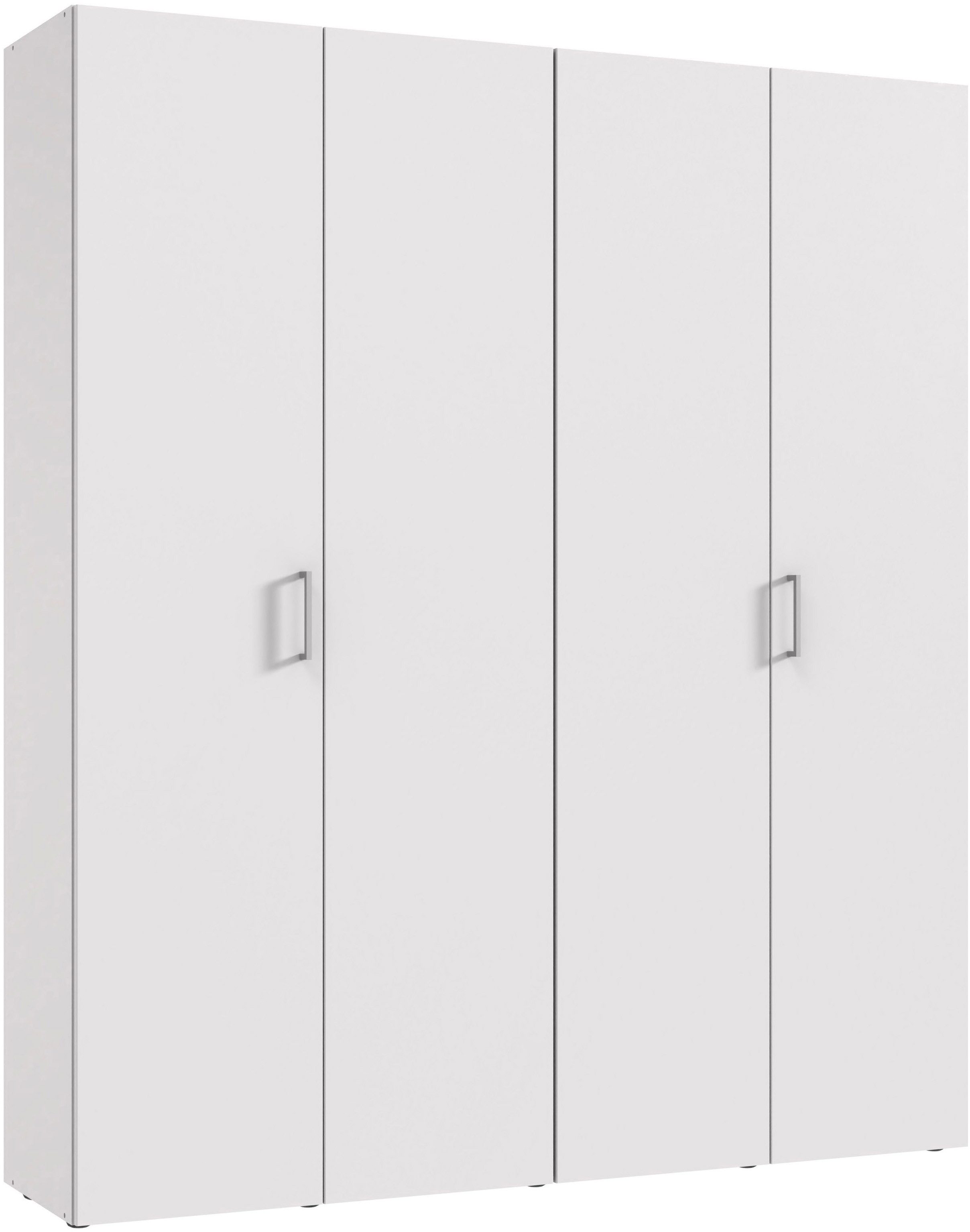 Wimex Kleiderschrank Mugano,in 8 Breiten,3 Höhen,2 Tiefen, viele Farben, Made in Germany (in Basic oder Premium Ausstattung mit 2 weiteren Einlegeböden) mit langen oder kurzen Griffen aus Metall, mit oder ohne Spiegel