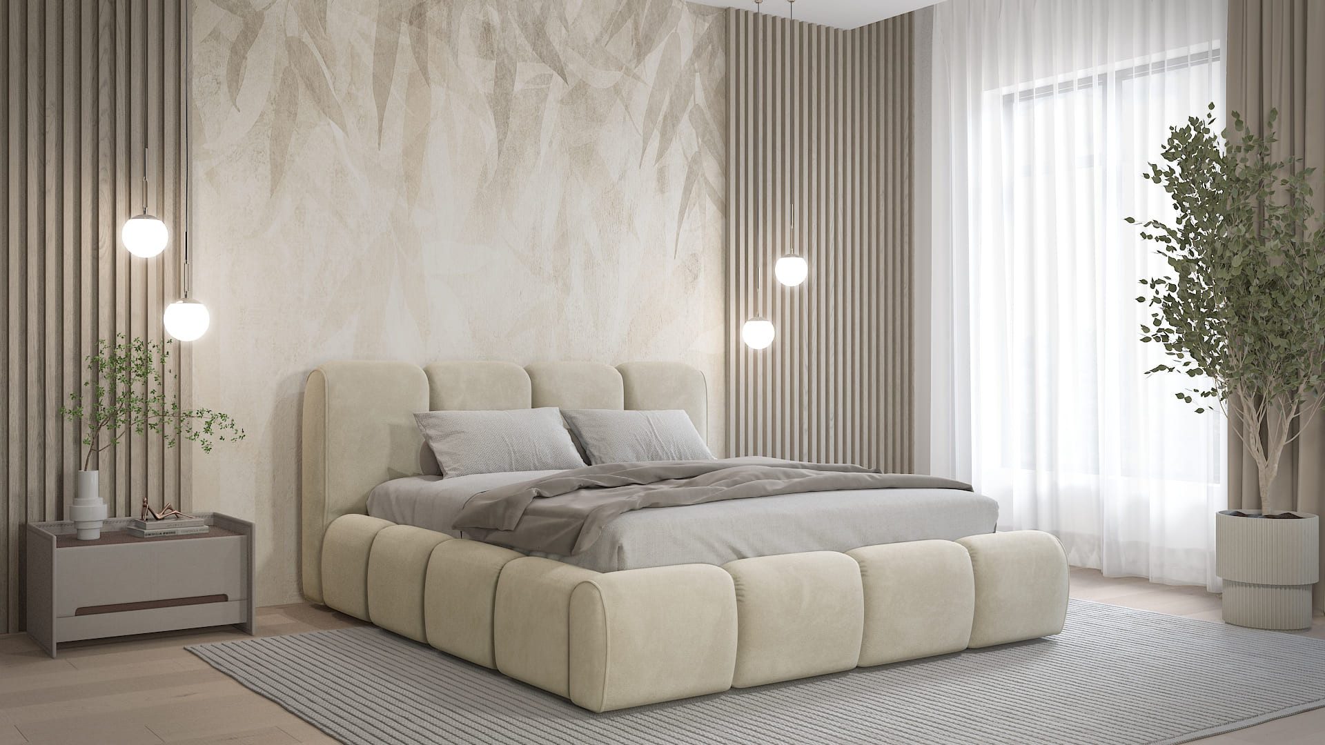 MOEBLO Polsterbett ARABIS (Polsterbett Doppelbett Stauraumbett mit Kopfstütze, Rahmenbettgestell, Velours, mit Bettkasten und Lattenrost), mit Bettkasten und Lattenrost