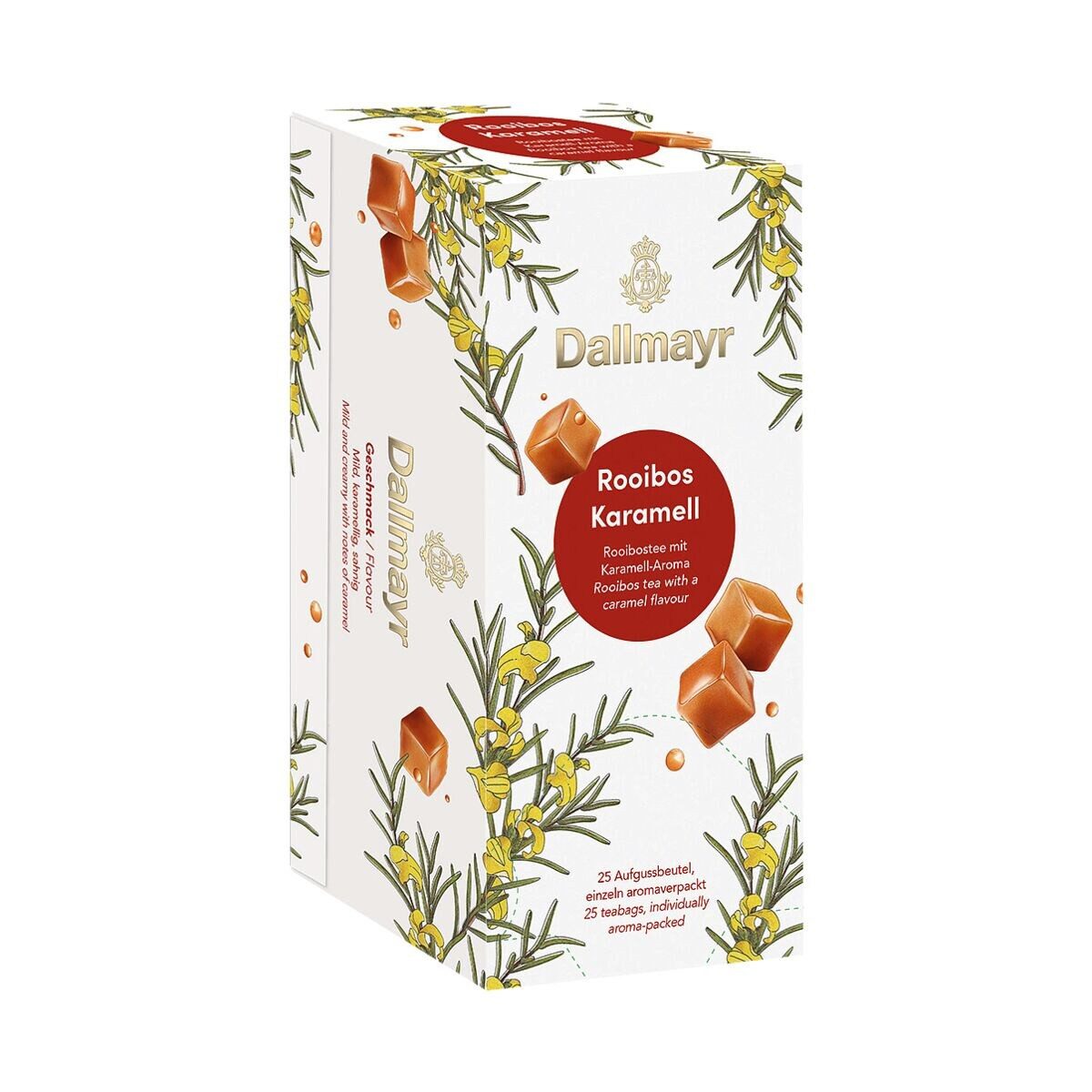 DALLMAYR Tee Rooibos Karamell, 25 Aufgussbeutel, Rooibuschtee