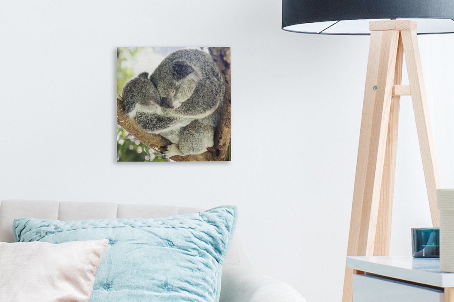 - Kinder St), - Leinwand (1 Leinwandbild - Schlafzimmer - Mädchen, für Plüschtier Bilder Jungen Tiere - Wohnzimmer Koalas OneMillionCanvasses®