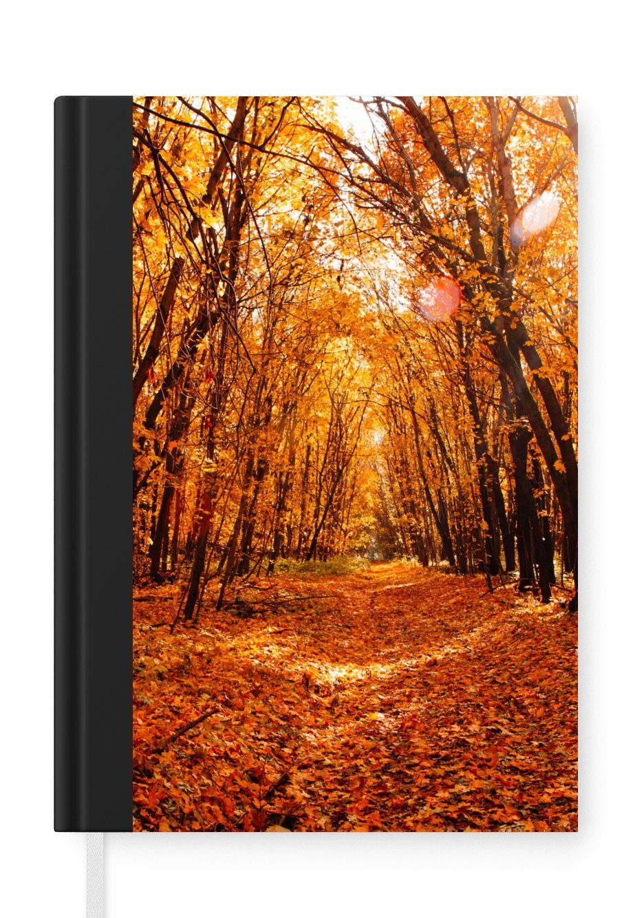 MuchoWow Notizbuch Herbst - Wald - Laub - Jahreszeiten, Journal, Merkzettel, Tagebuch, Notizheft, A5, 98 Seiten, Haushaltsbuch