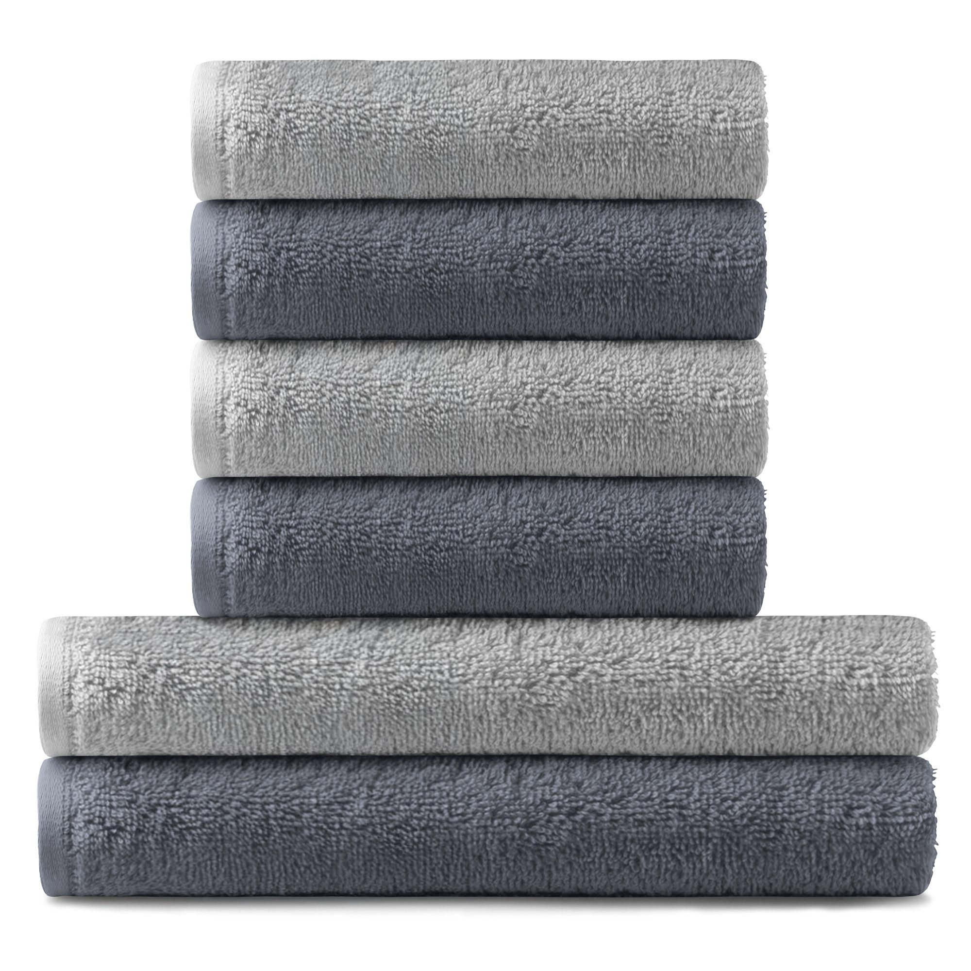 BARBONS Handtuch Set Handtücher 6-tlg, 2x günstig online kaufen