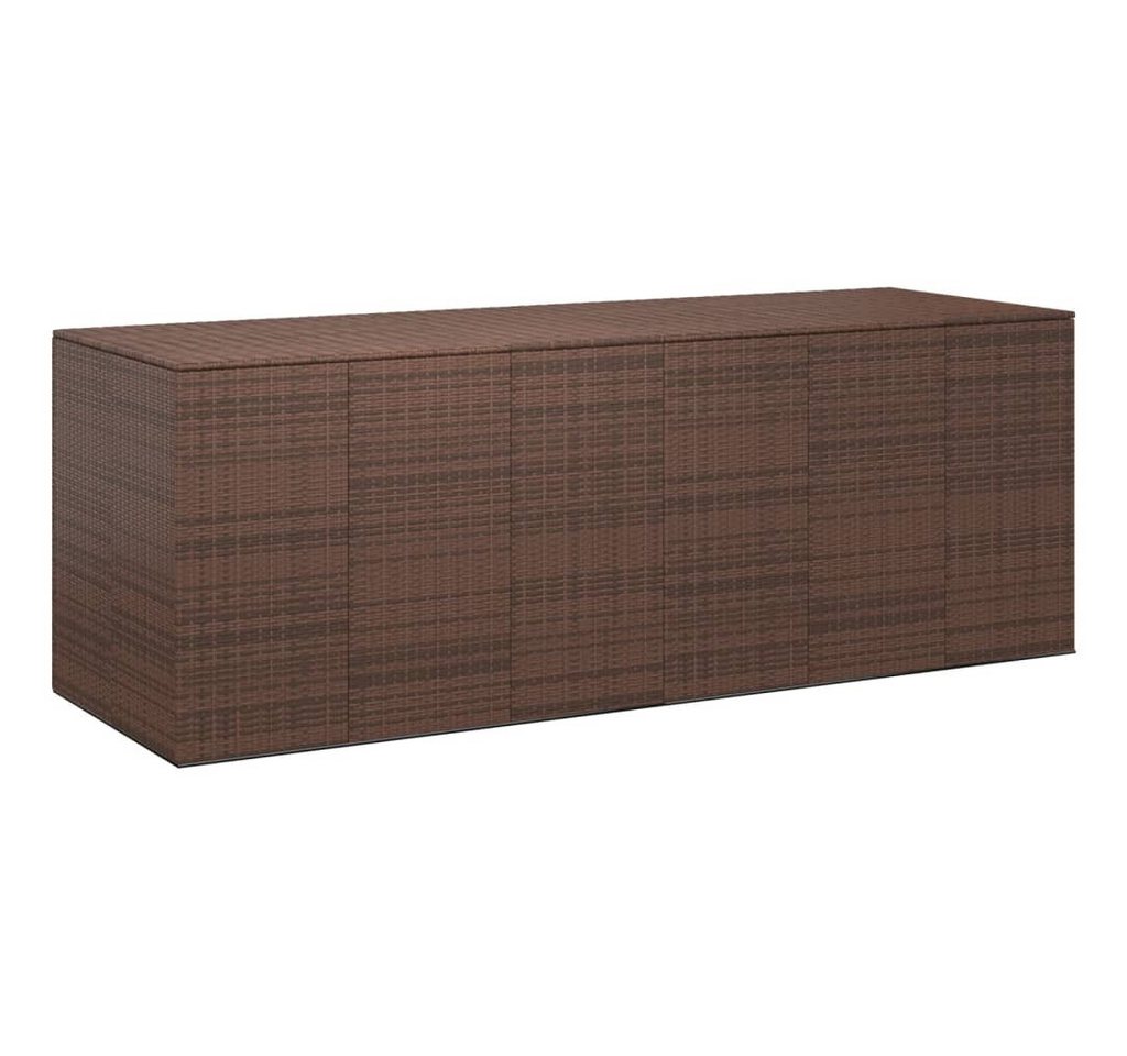 Thumbnail - vidaXL Gartenbox, Garten-Kissenbox PE Rattan 291x100,5x104 cm Braun