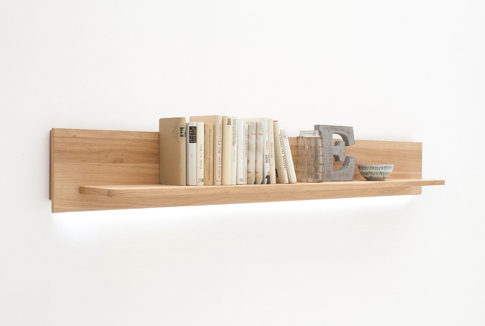 Empinio24 Wandboard SF-T50, Breite 180 cm, Eiche Bianco Echtholzfurnier geölt