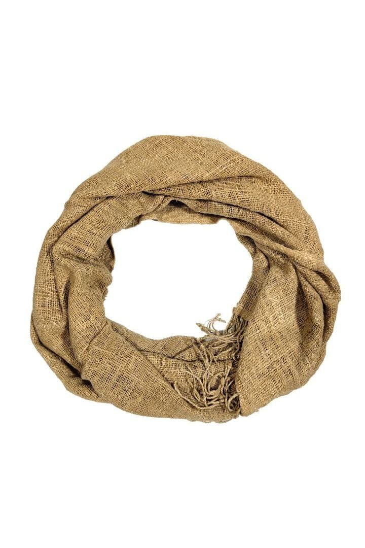 Sabahar Seidenschal aus - Queen Eleni - Unisex - Beige - Äthiopien, Handgefertigt in Äthiopien · 100% Seide (Eri/Friedensseide) · Unikat