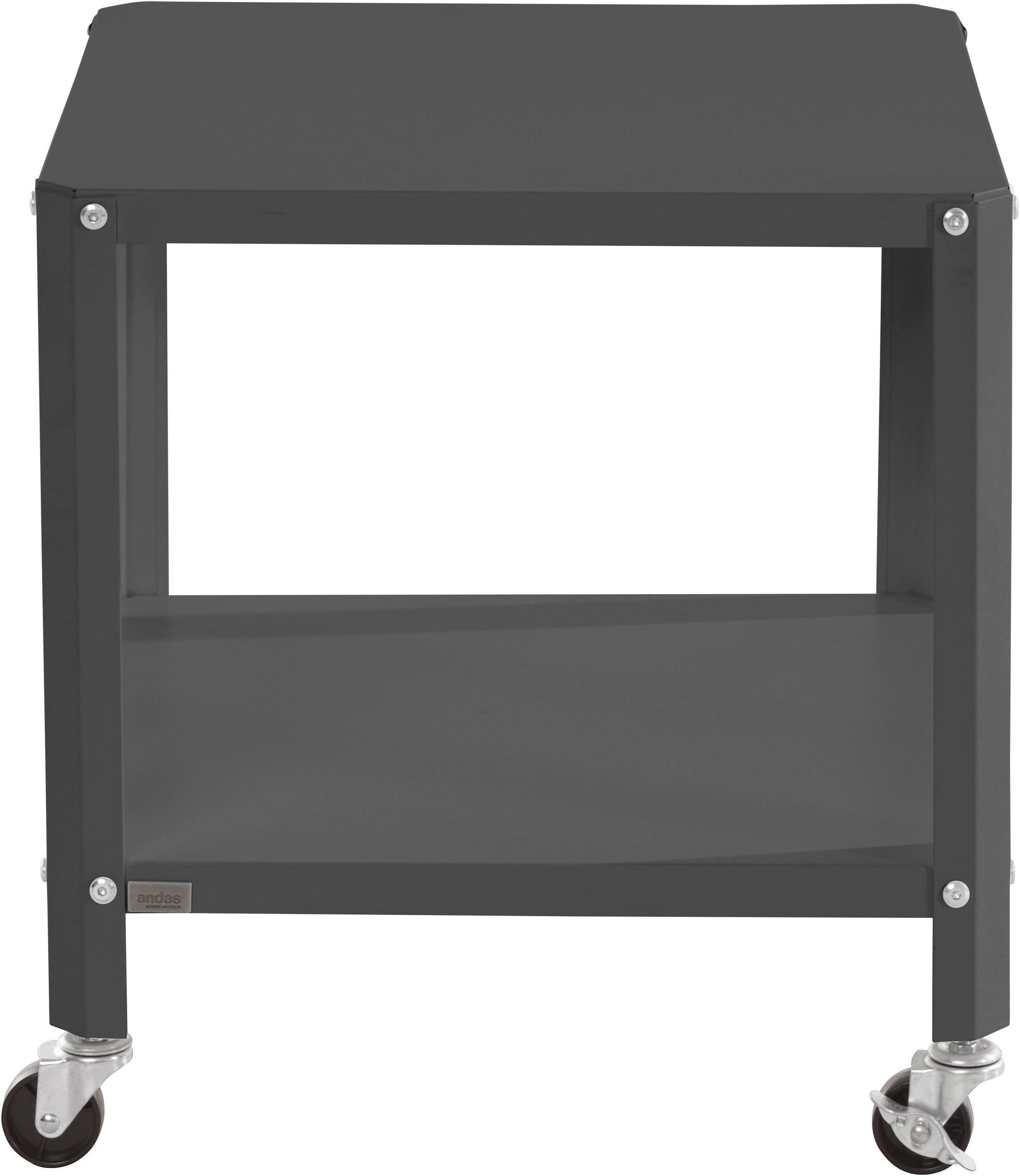 loft24 Beistelltisch Phoebe, Wohnzimmertisch auf Rollen, Nachttisch, Metall günstig online kaufen