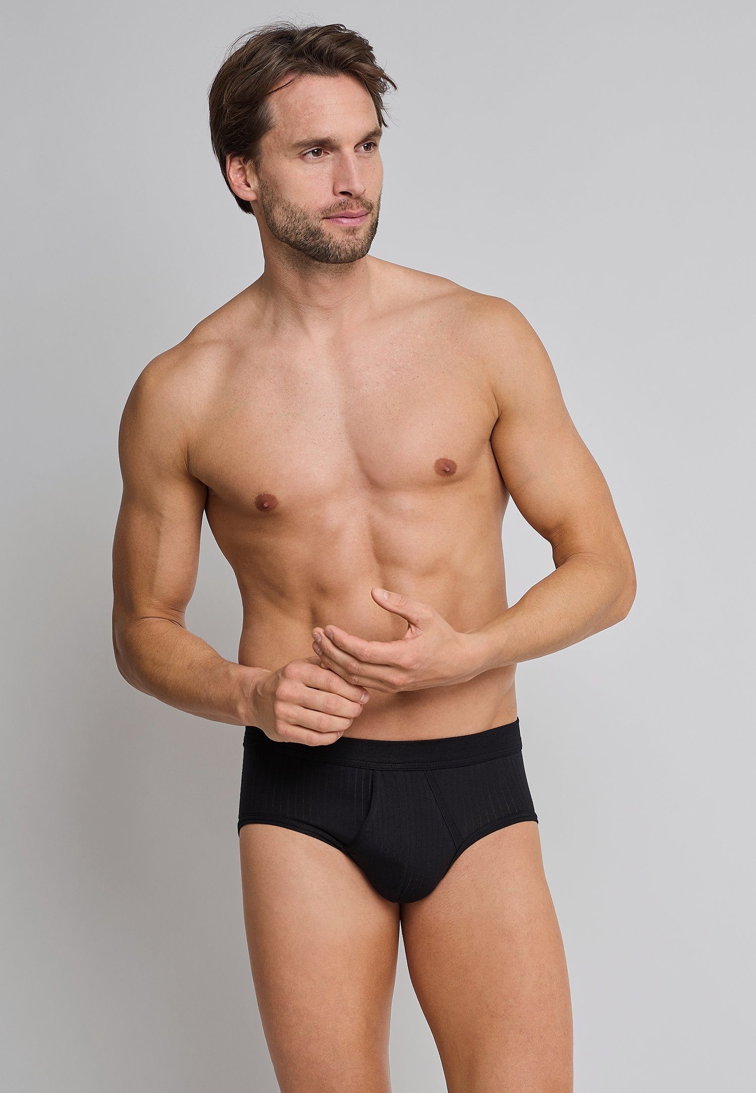 Schiesser Slip Authentic (2er-Pack) mit Eingriff