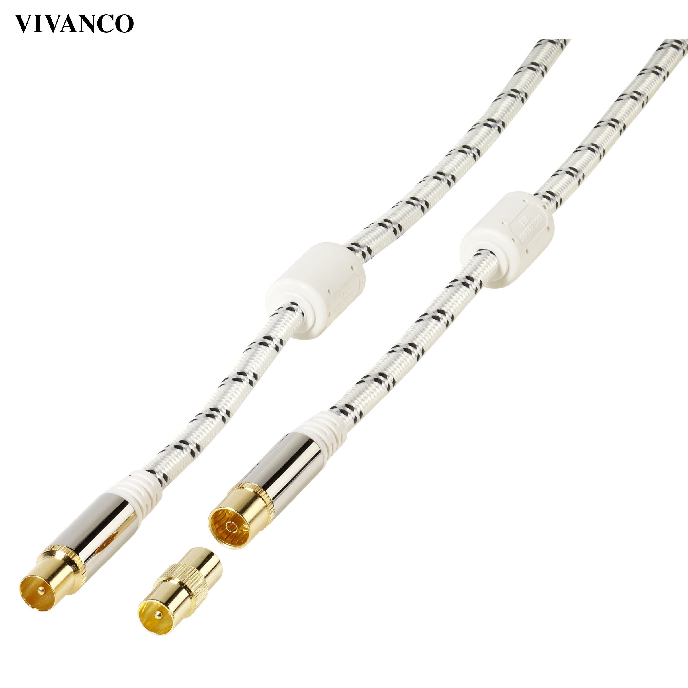 Vivanco Video-Kabel, Antennenkabel, vergoldet, 120dB | SAT-Kabel