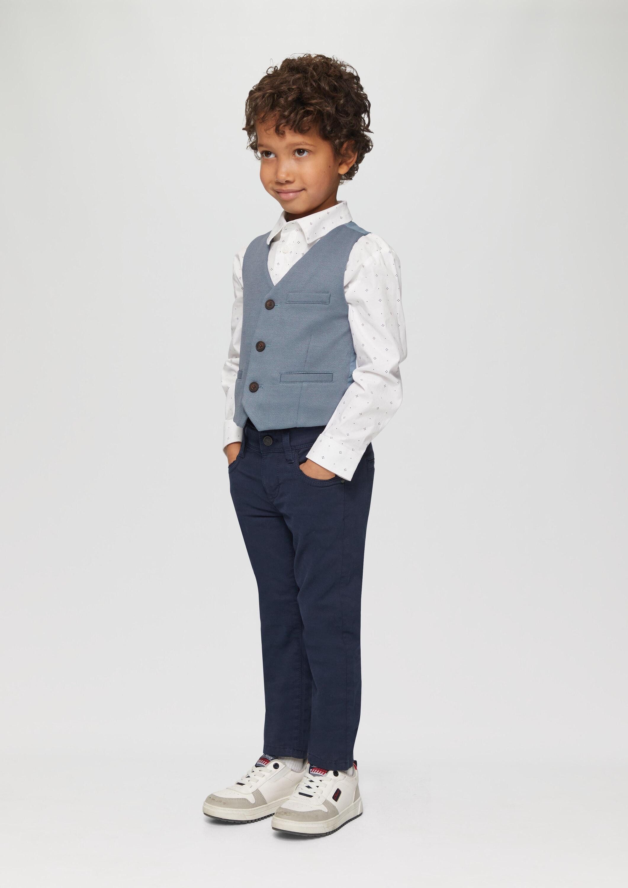 s.Oliver Funktionsweste Indoor-Weste Festliche Weste mit feiner Struktur