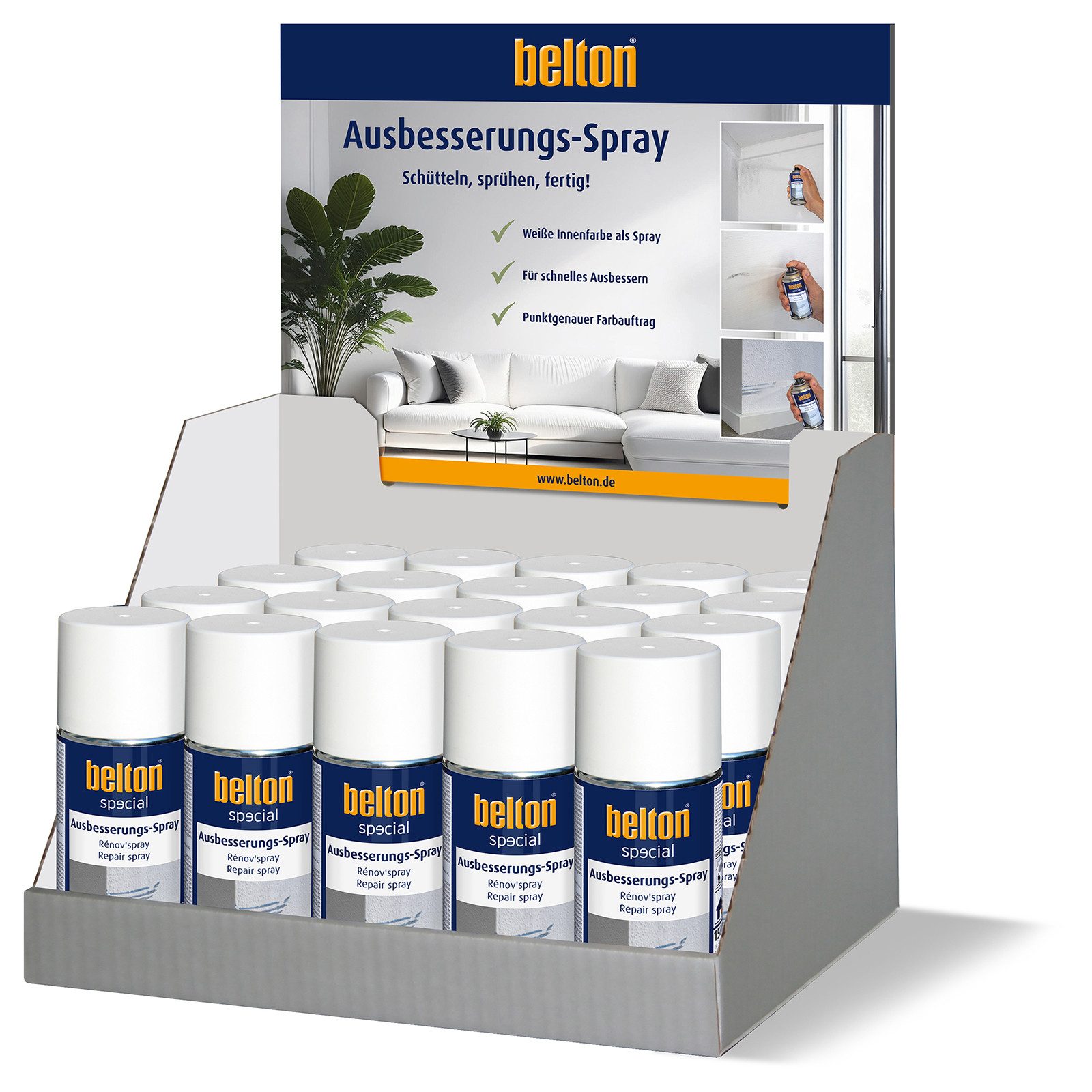 belton Sprühfarbe 4 x Belton Special Ausbesserungs-Spray 150 ml 326050