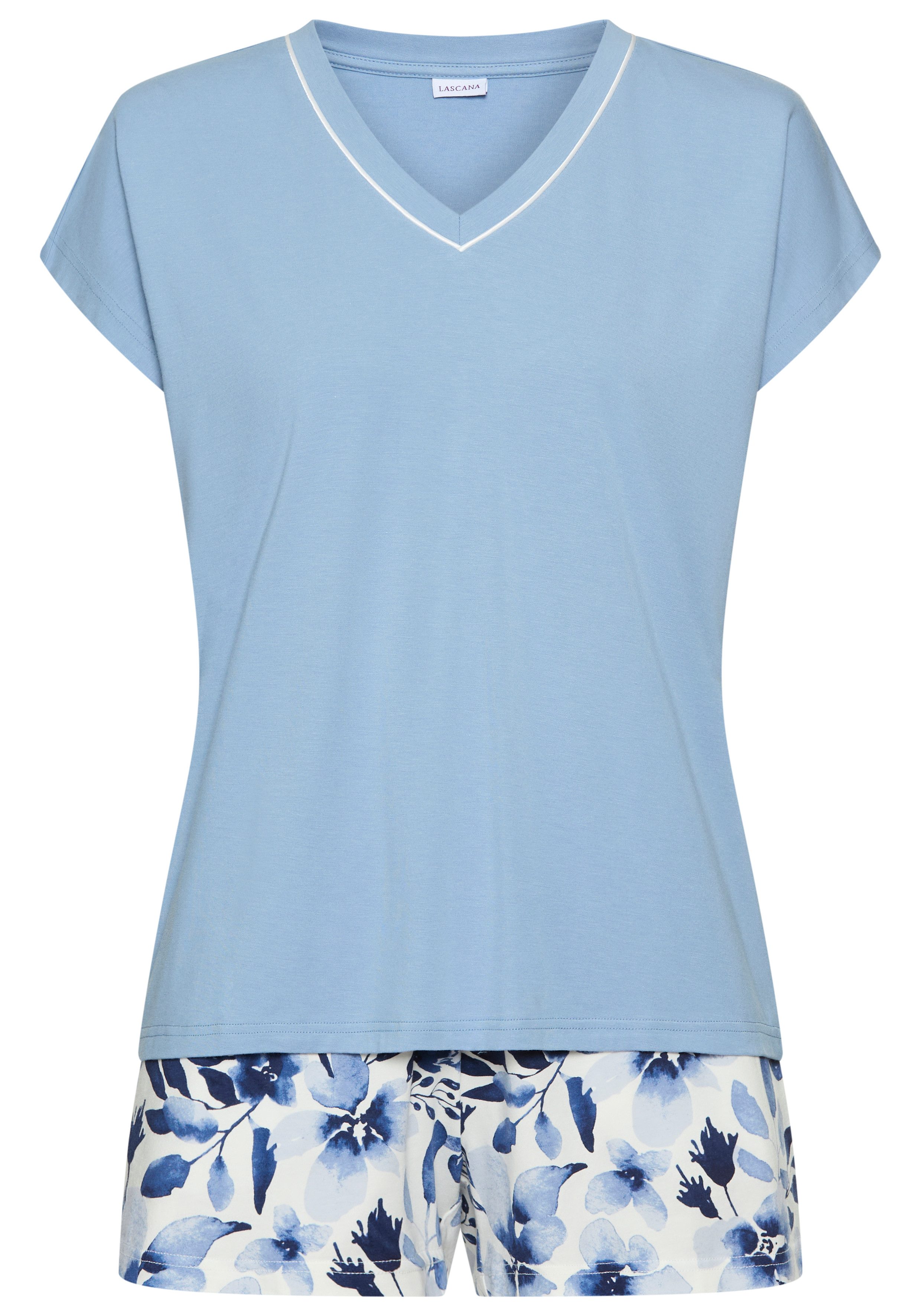LASCANA Shorty (Set, 2 tlg) mit bedruckter Shorts