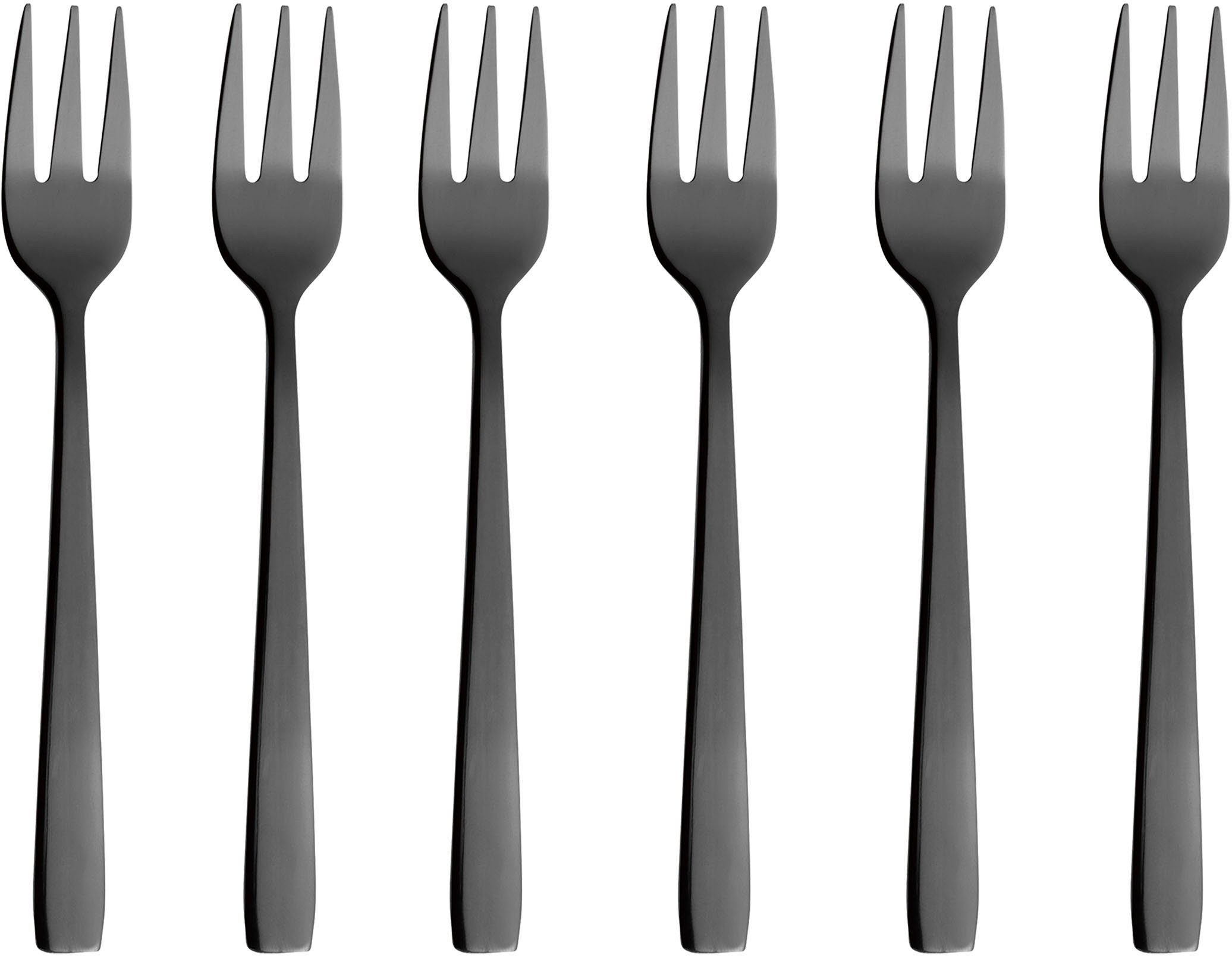 aida RAW Besteck-Set RAW (6-tlg), 6 Personen, Edelstahl, Вилки для торта, PVD-beschichtet