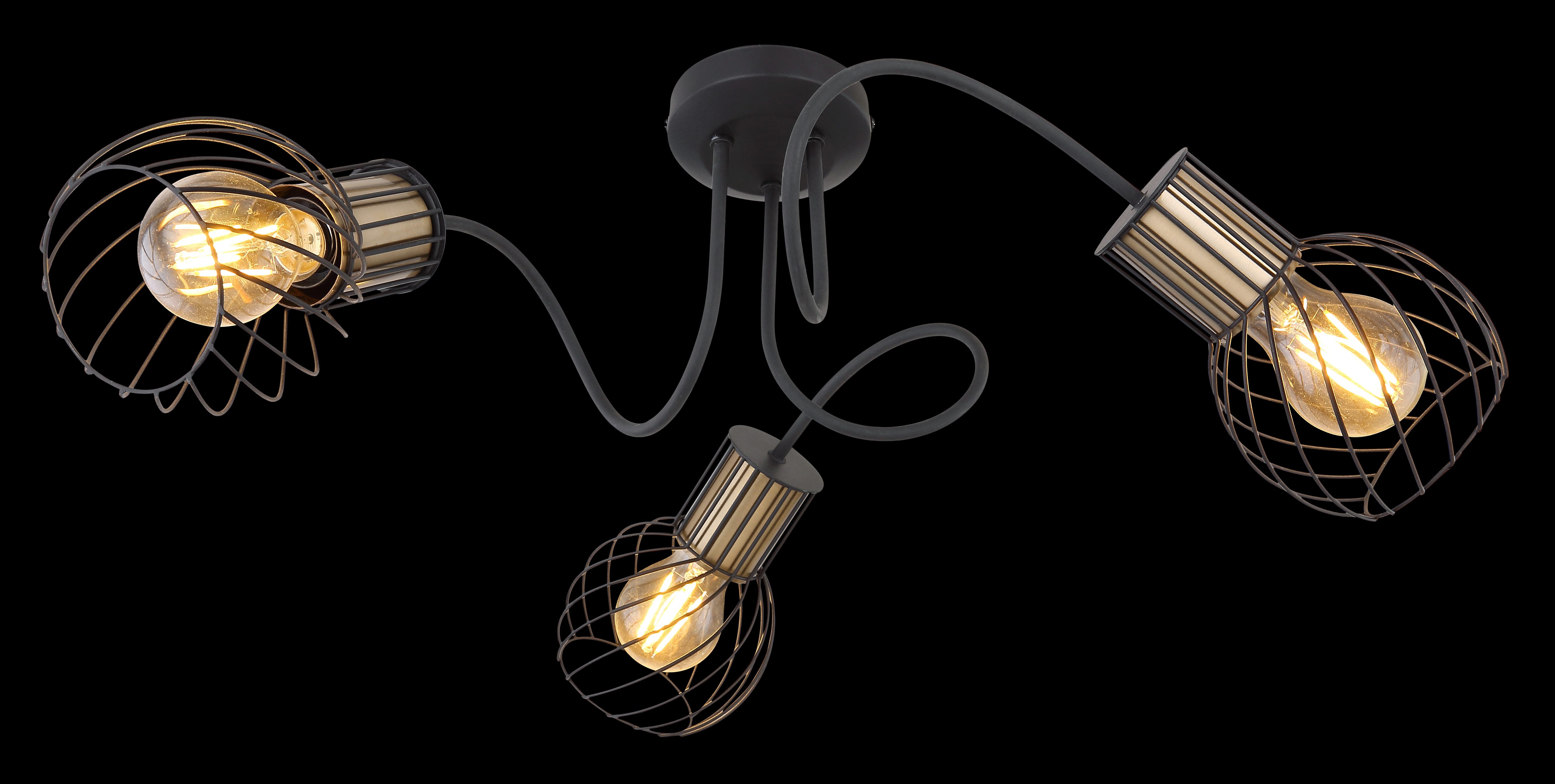 GLOBO LIGHTING Deckenleuchte ARGUSTO, ohne Leuchtmittel, Deckenlampe/Wohnzimmer/Schlafzimmer/modern