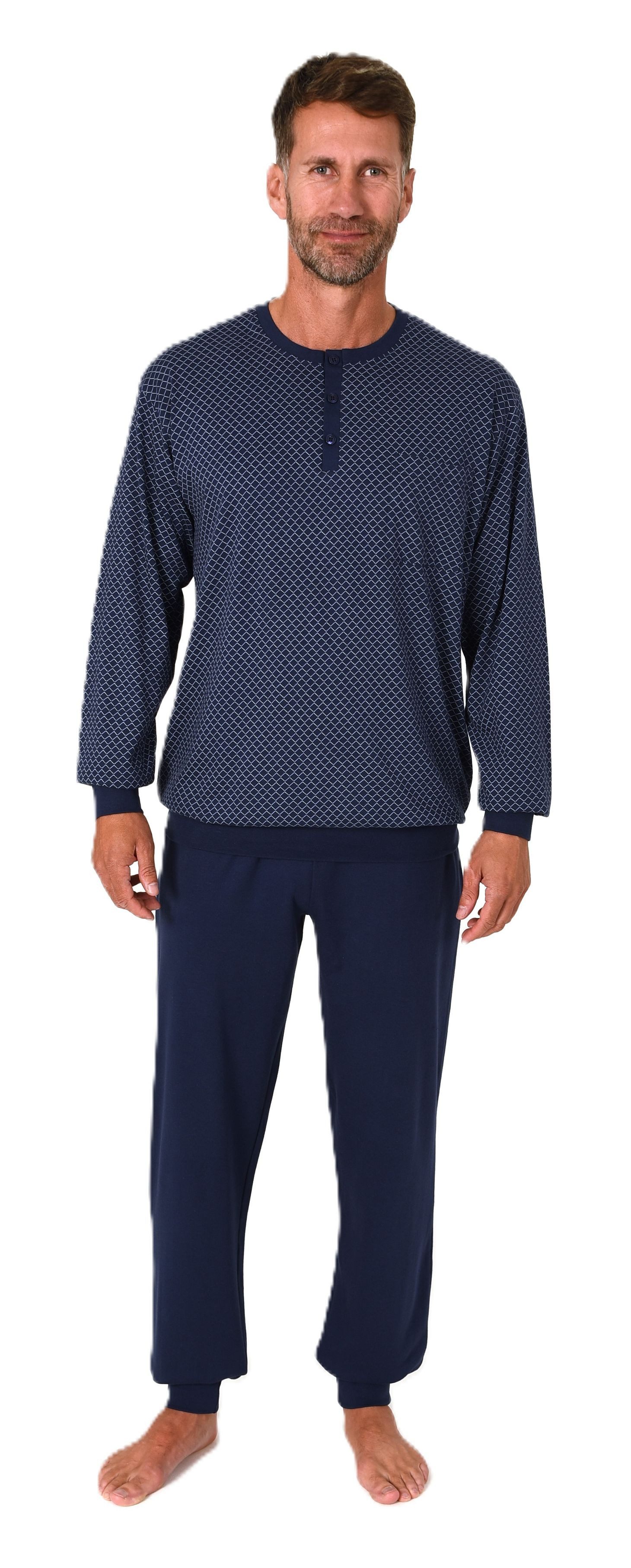 Normann Pyjama Normann Herren Langarm Schlafanzug günstig online kaufen