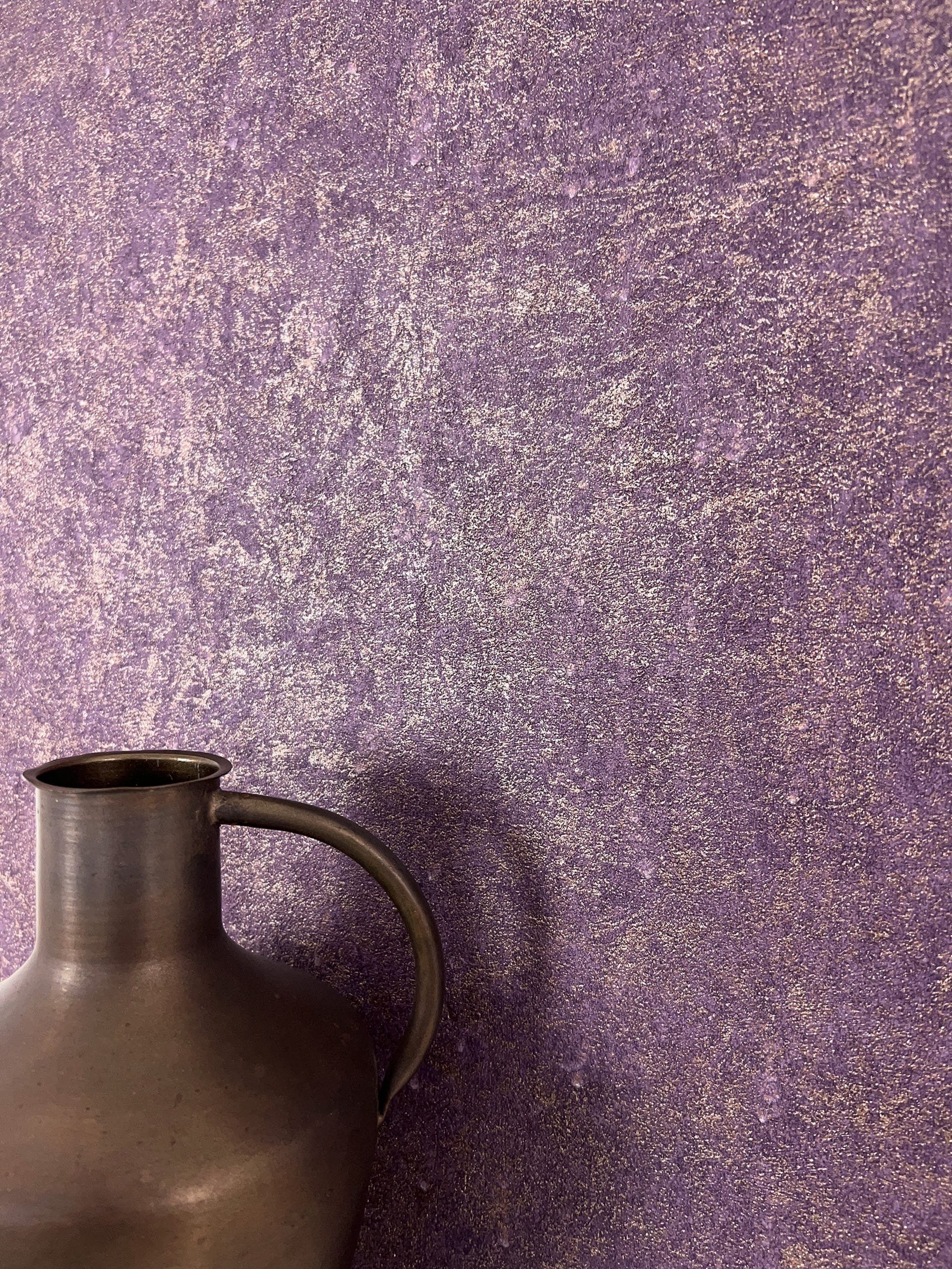 Newroom Vliestapete, Lila Tapete Modern Unifarbe - Universal Einfarbig Gold günstig online kaufen