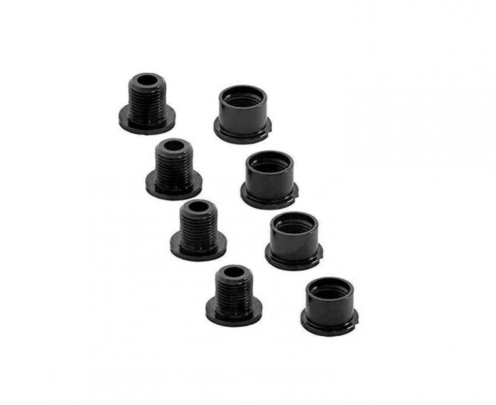 Easton Fahrradkette Easton Kettenblattschrauben und -Muttern M8 8,5 mm schwarz (4 Stück) -