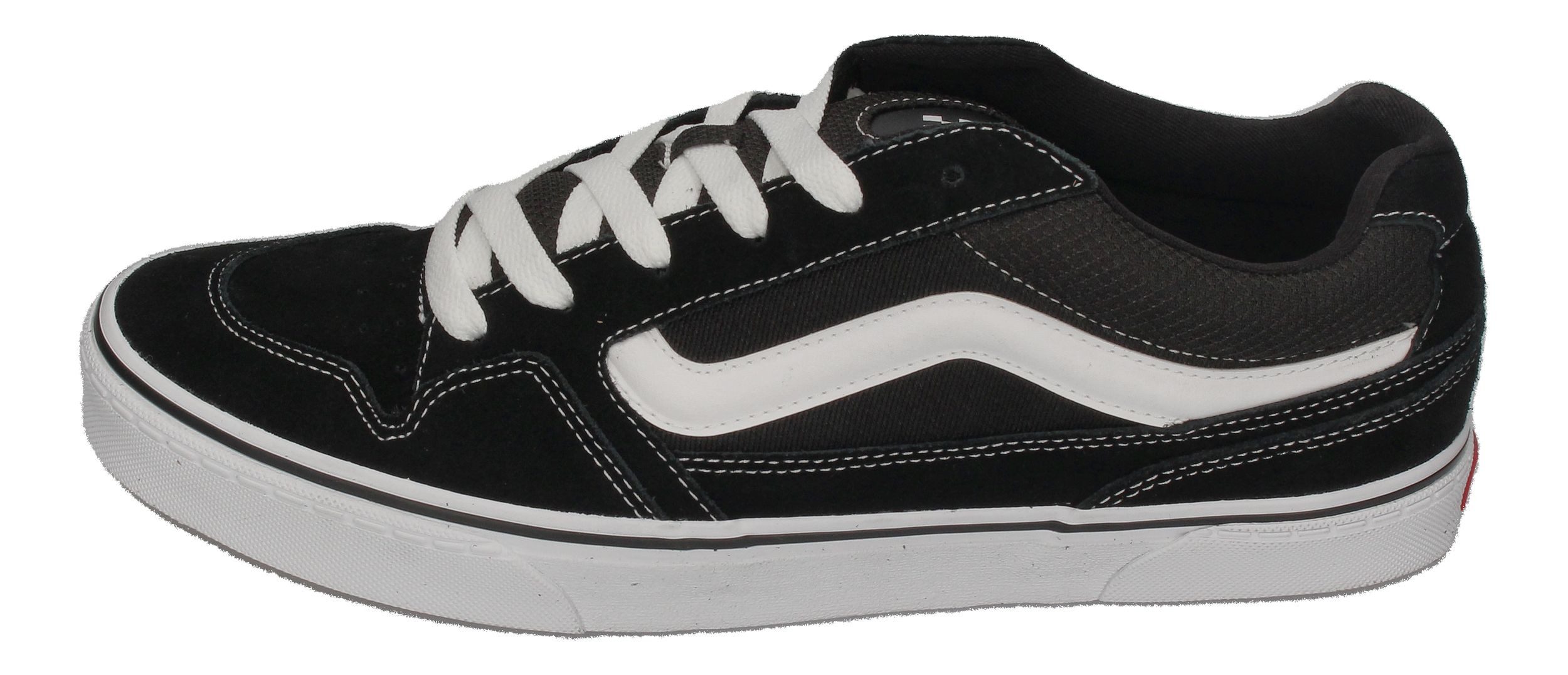 Vans CALDRONE Suede Mesh Skateschuh Black White
