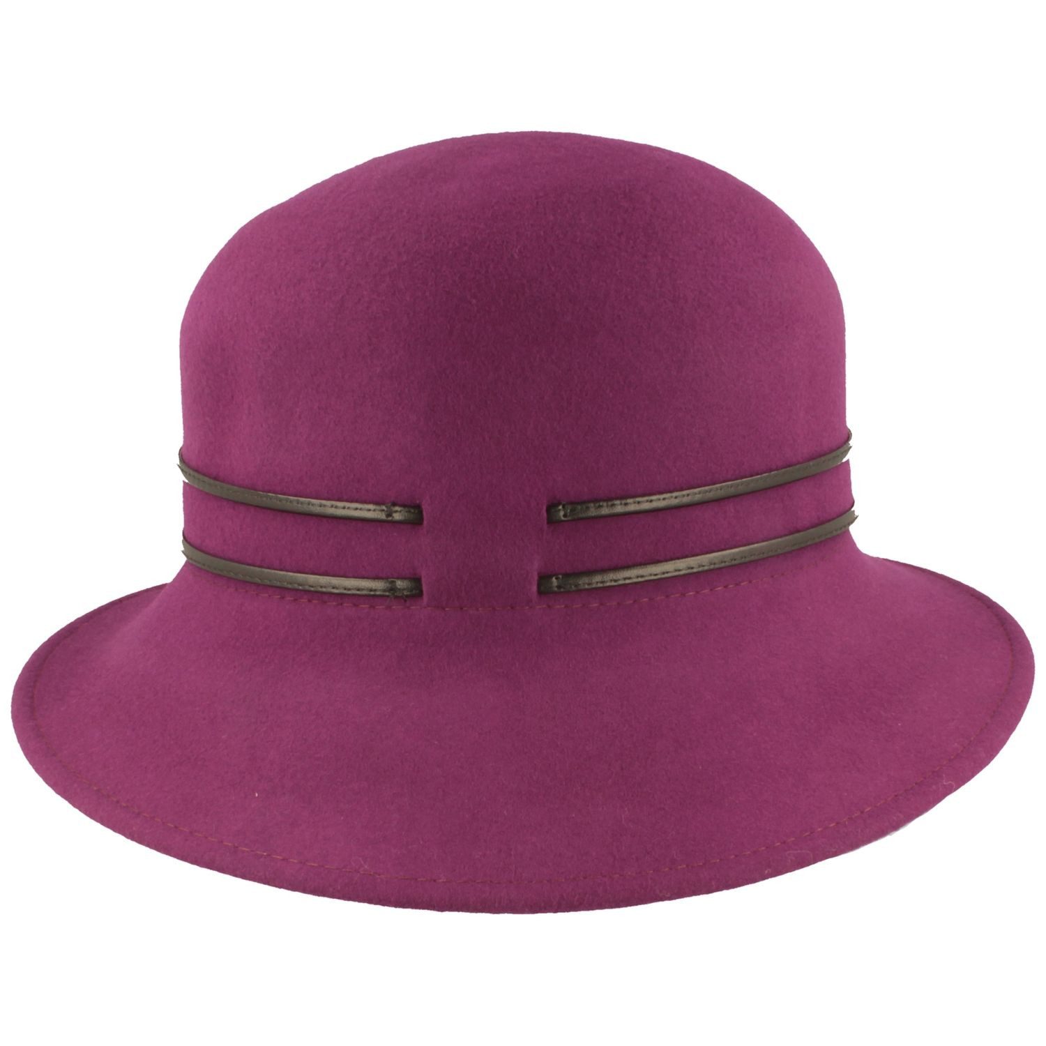 Breiter Filzhut Schicke Glocke aus Wolle günstig online kaufen