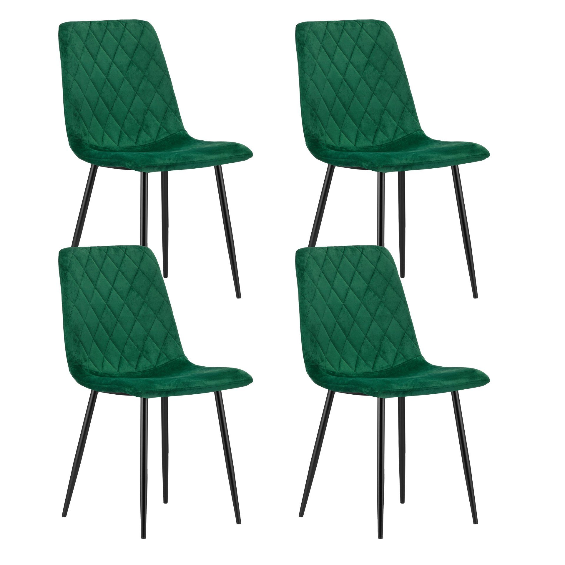 Home Collective Esszimmerstuhl Wohnzimmerstuhl Stuhl mit Velours-Sitz (ergo günstig online kaufen