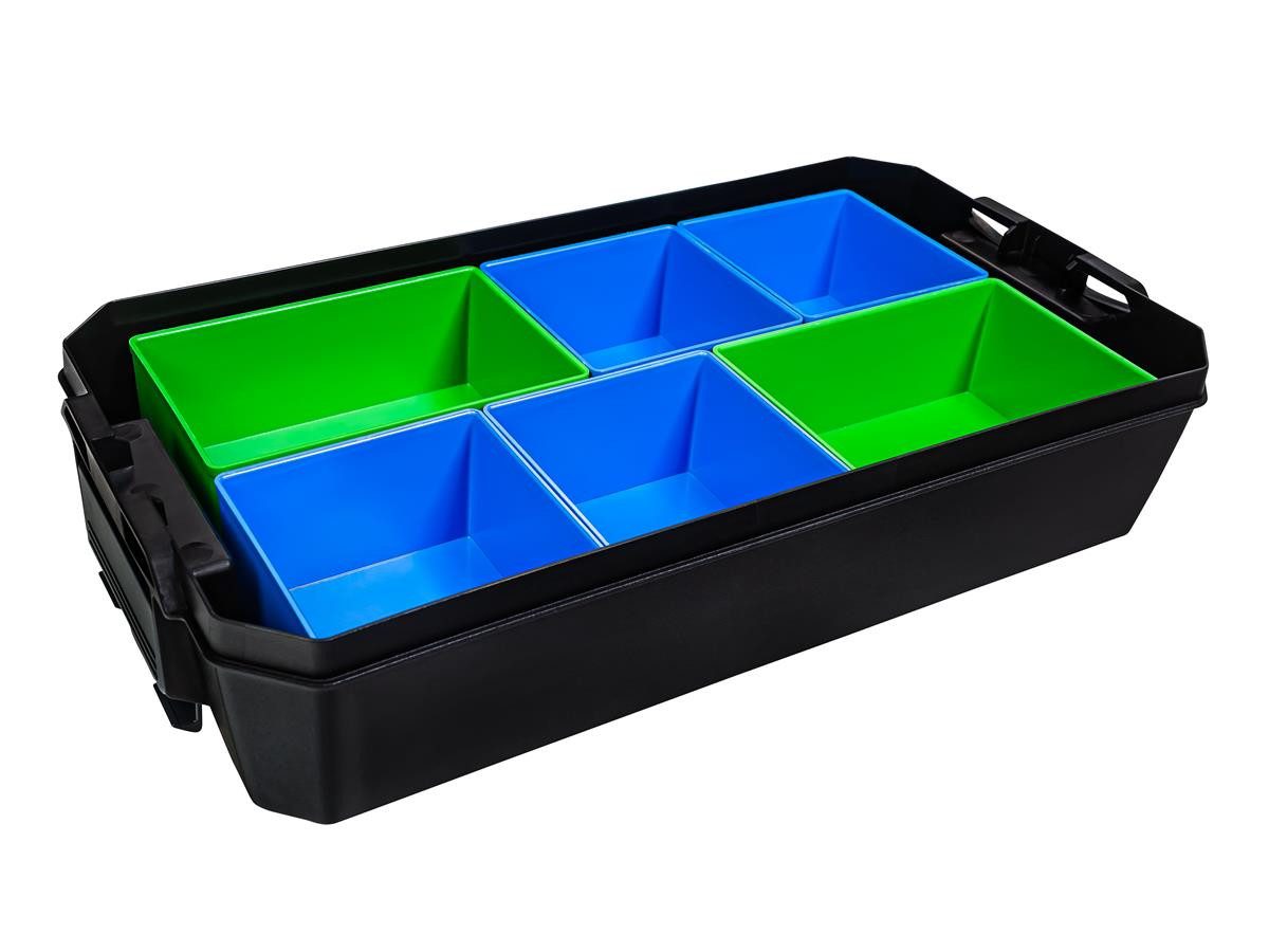 Sortimo® Werkzeugkoffer ProClick Insetboxen-Set IBS CD3 CT M74 BSS (6 St), für ClickTray Werkzeugwanne