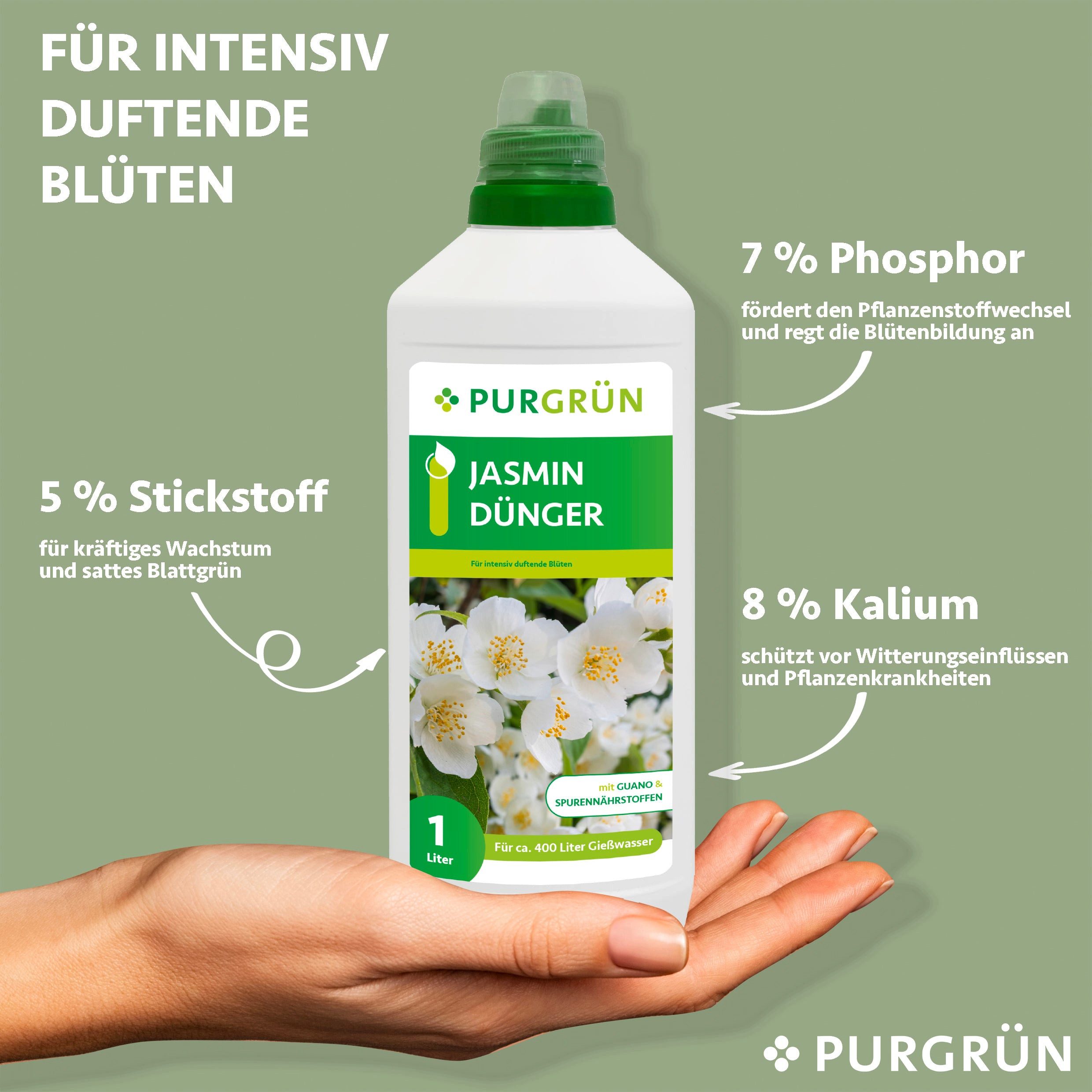 Purgrün Blumendünger Purgrün Jasmin Dünger, NPK günstig online kaufen