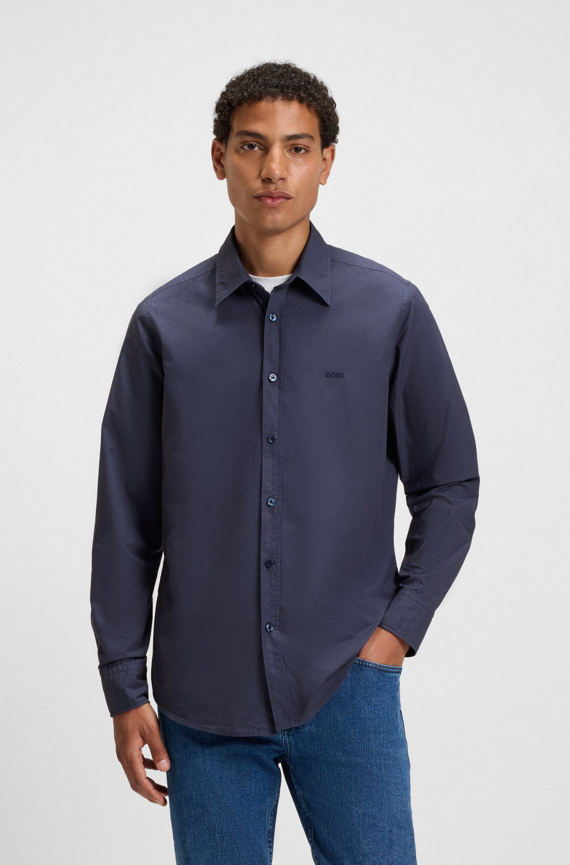 BOSS ORANGE Langarmhemd Relegant_6_M mit BOSS günstig online kaufen