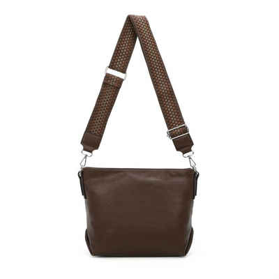 ITALYSHOP24 Schultertasche Damen Tasche Shopper Crossbody Gürteltasche, Handtasche, Umhängetasche, Hobo Bag