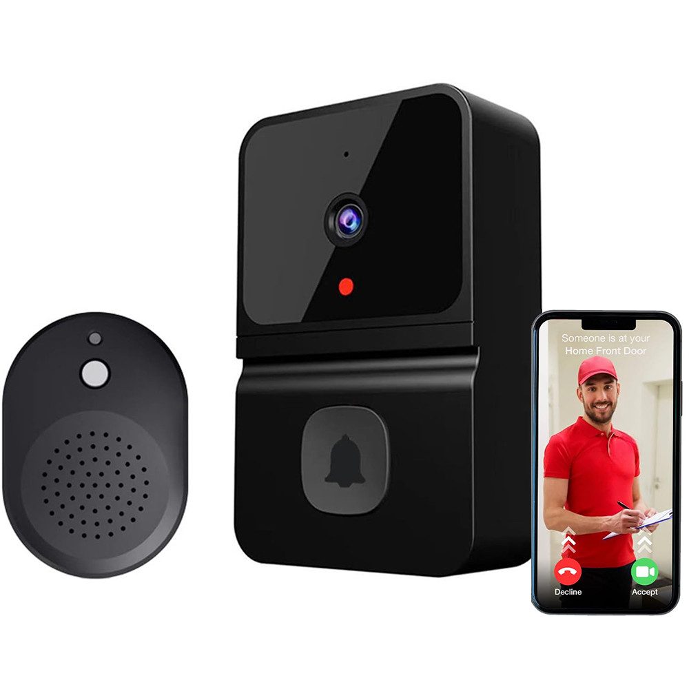 MOPUEA Smart Home Türklingel Smart Home Türklingel Kabellose Video Türklingel Infrarot-Nachtsicht