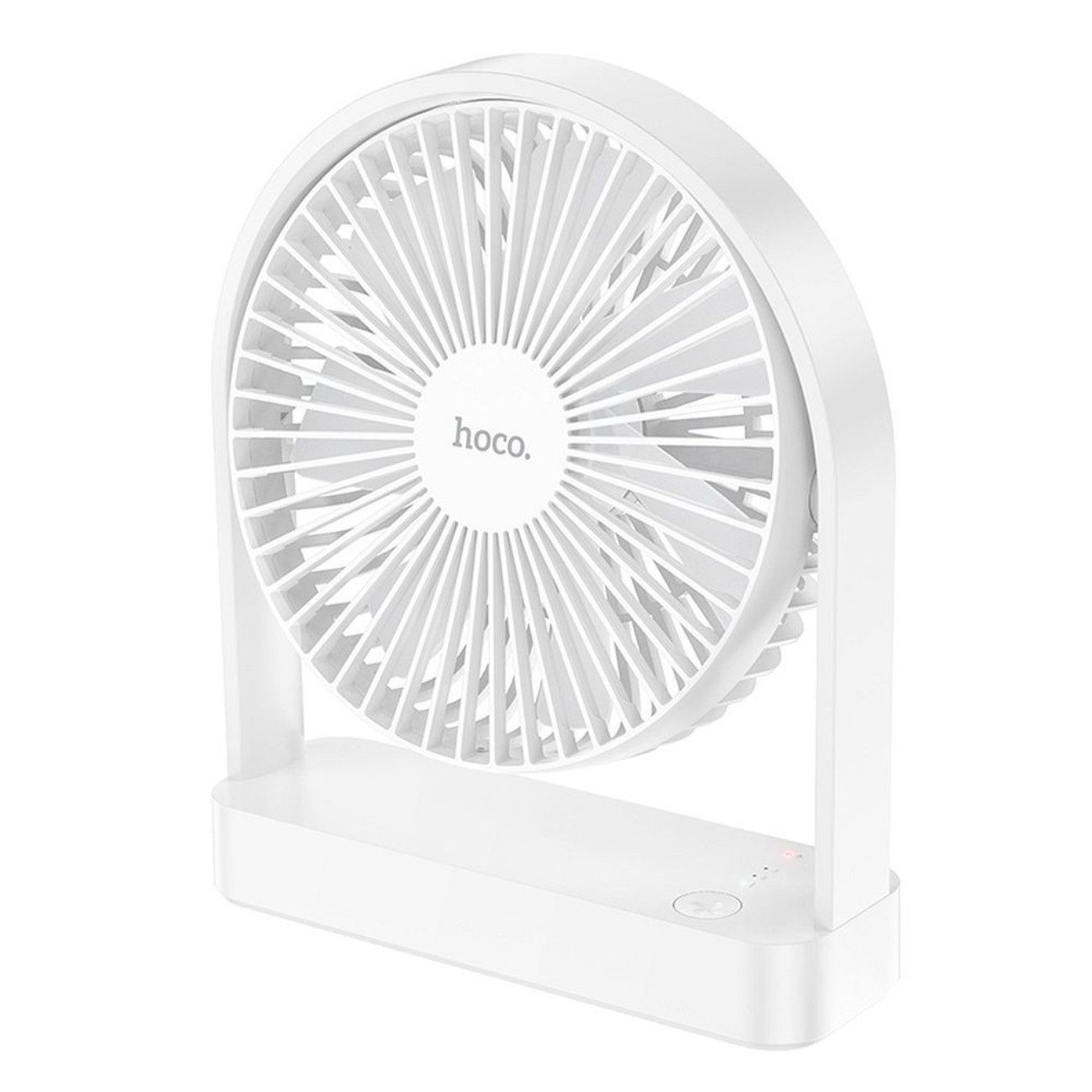 hoco. Tischventilator HX65, Leiser Tischventilator mit 3 Stufen und 2000 mAh Akku