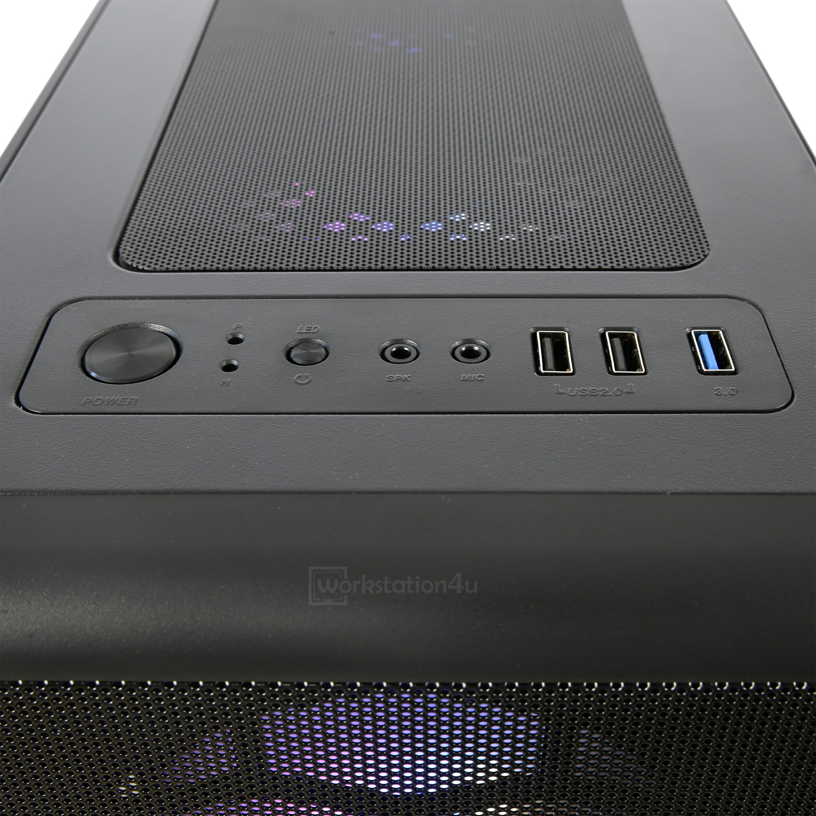 Workstation4u ATX Mesh Tower RGB Gaming-PC (AMD Ryzen 7 8700F, RTX 5060 8GB, 16 GB RAM, 250 GB SSD, Luftkühlung)