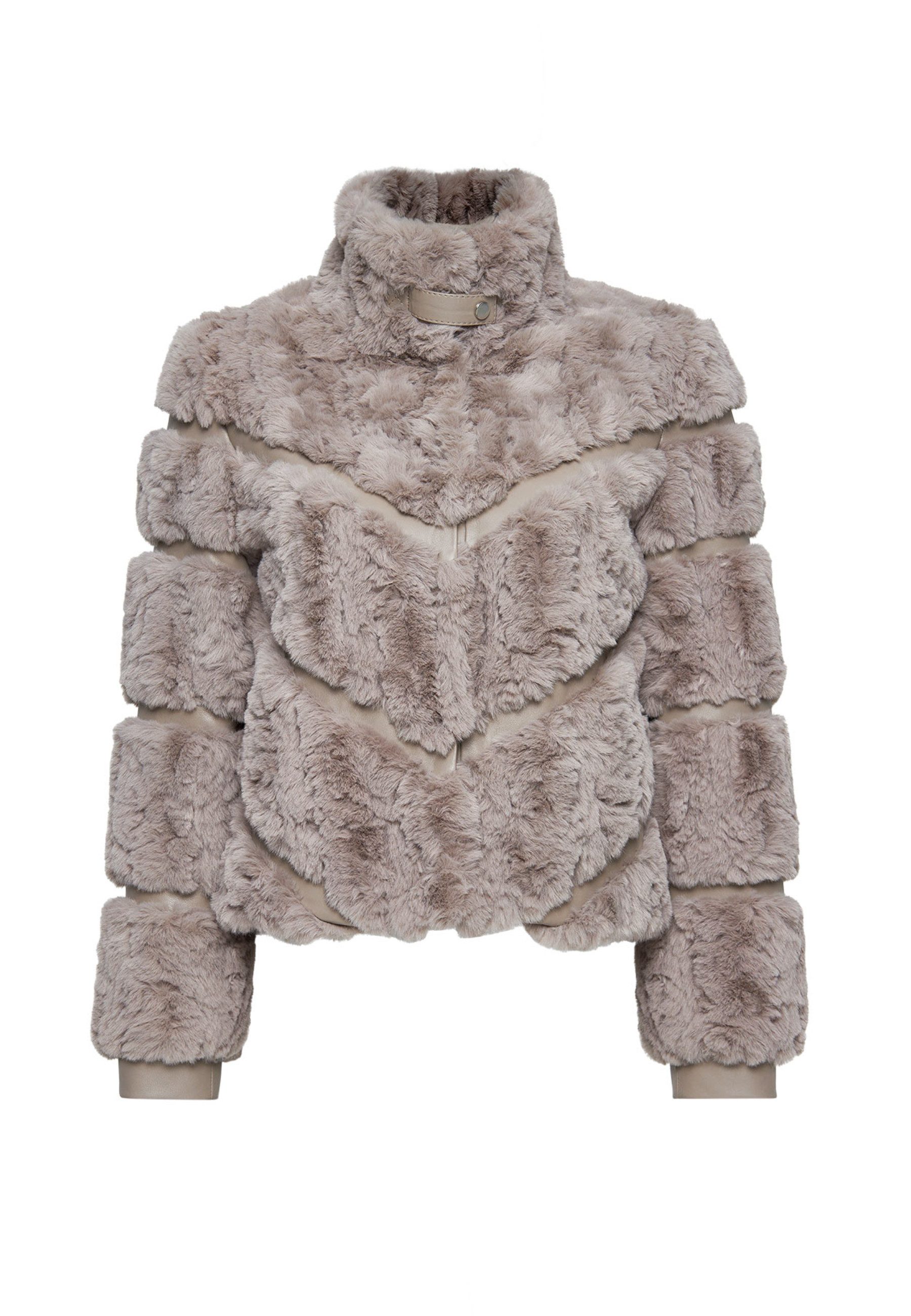 Lederjacke Melrose Teddy-Mantel