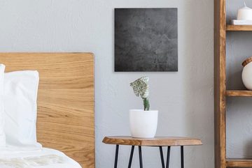 OneMillionCanvasses® Leinwandbild Industriell - Beton - Grau - Schiefer - Retro, (1 St), Leinwand Bilder für Wohnzimmer Schlafzimmer