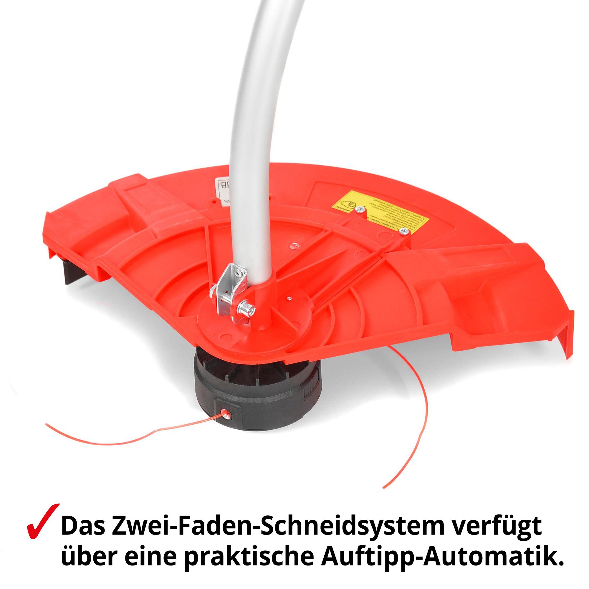 Hecht Elektro-Rasentrimmer 1299 inklusive Tragegurt, 38 cm Arbeitsbreite Faden, 4,8 kg, 1400 Watt