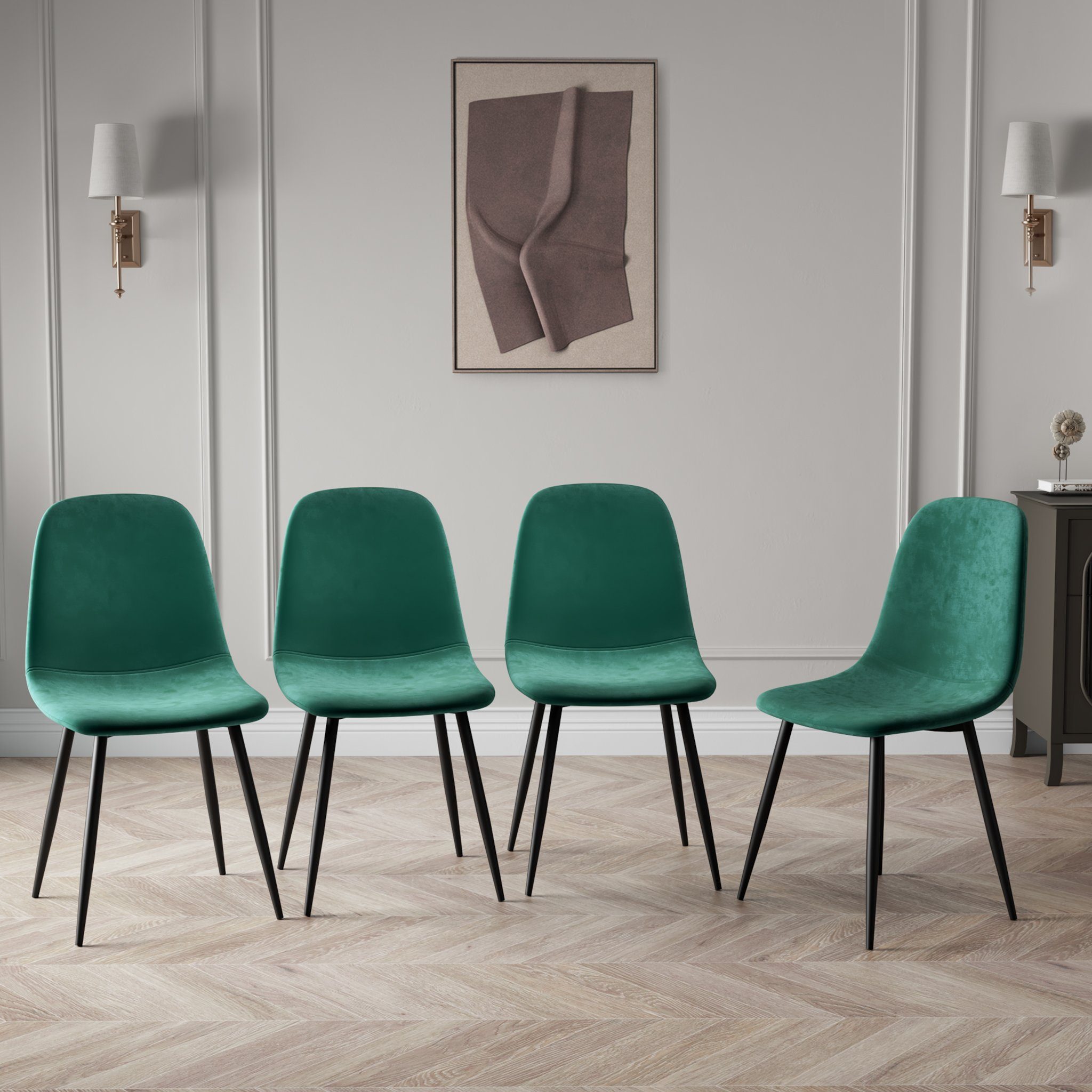 Mondeer Esszimmerstuhl Samt Esszimmerstühle (2/4 St), günstig online kaufen