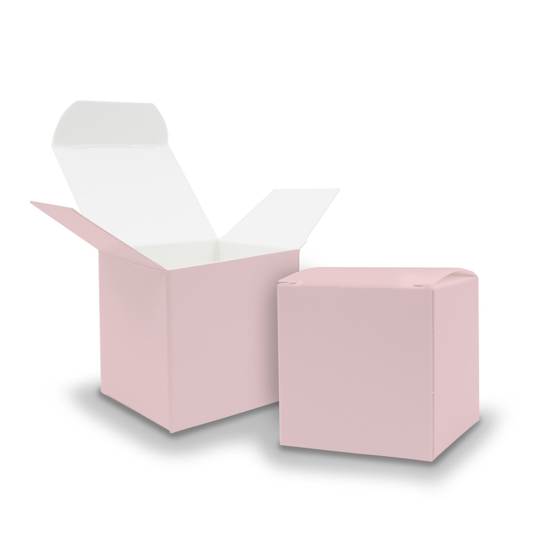 itenga Geschenkpapier itenga Würfelbox aus Karton 6,5x6,5cm Rosa