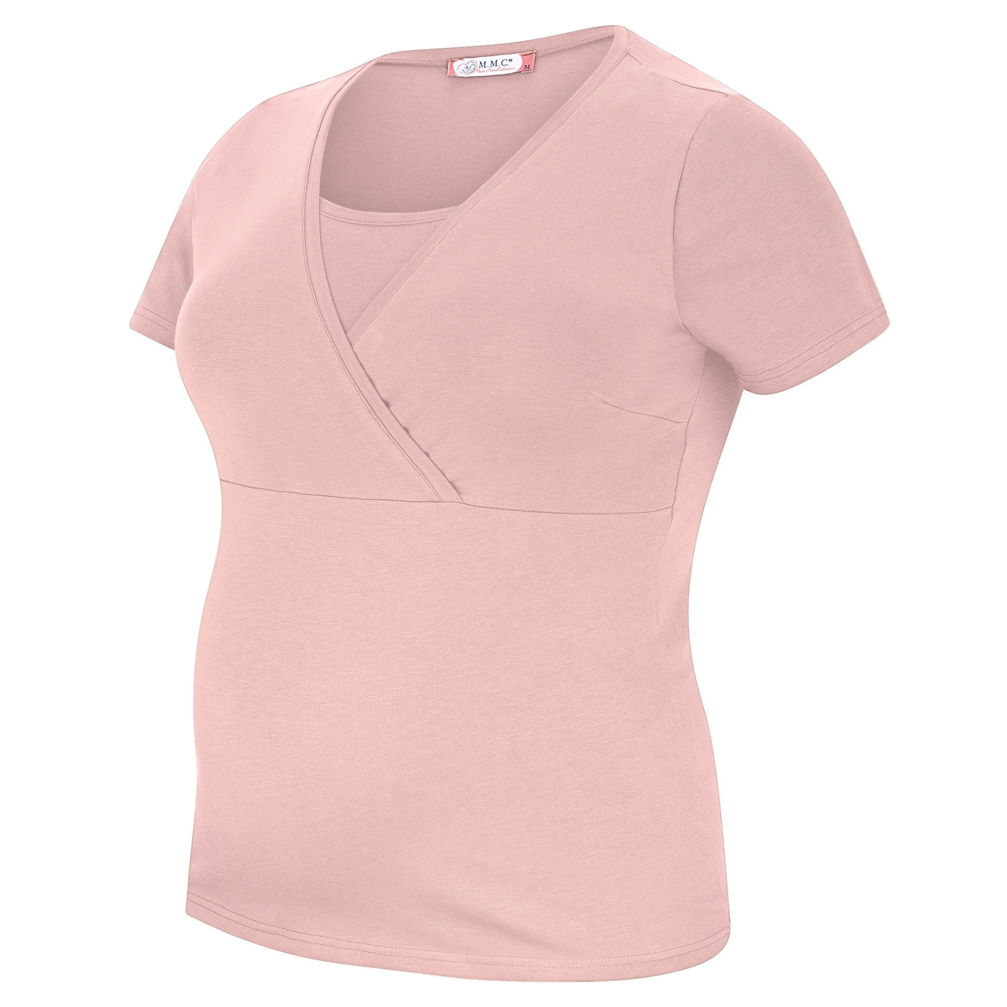 M.M.C. Stillshirt Stillmode Umstandsshirt 3er Set Umstandsmode (3-tlg) Schwangerschaftsshirt