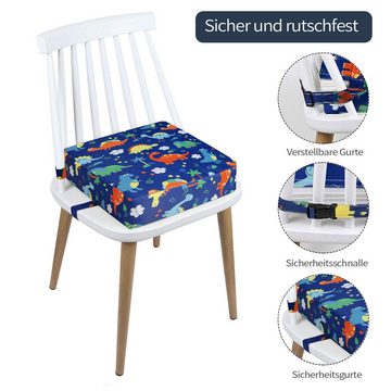 Daisred Kindersitzerhöhung Dino Esstisch Stühle Sitzkissen Sitzerhöhung Stuhl, ab: 3 jahren, (1-tlg)