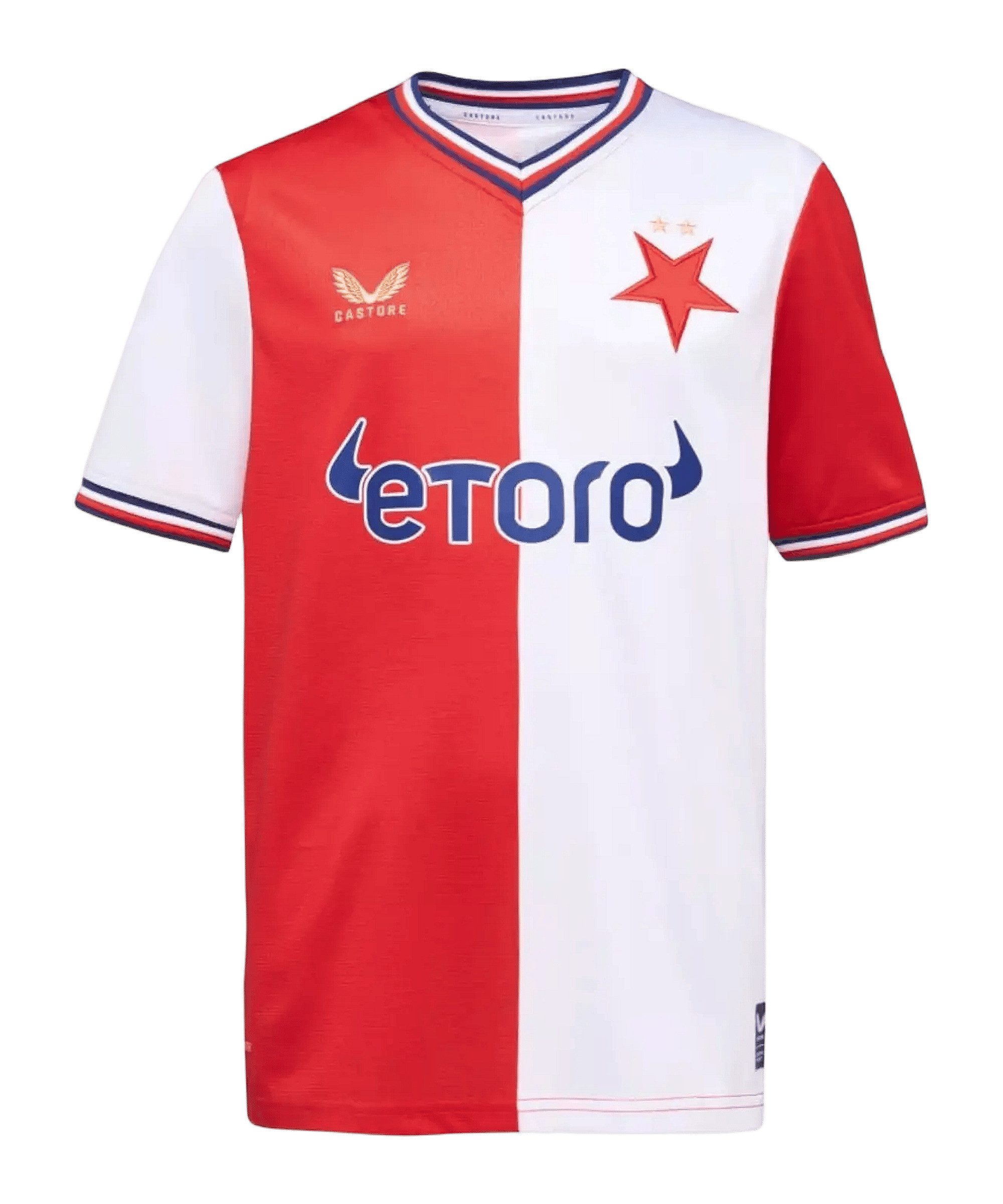 Castore Fußballtrikot Castore SK Slavia Prag Trikot Home 2026/2027 Kids Teamsport