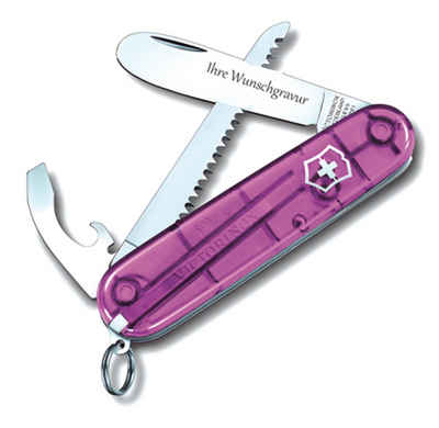 Victorinox Kinderkochmesser Taschenwerkzeug My First H, pink, mit persönlicher Gravur
